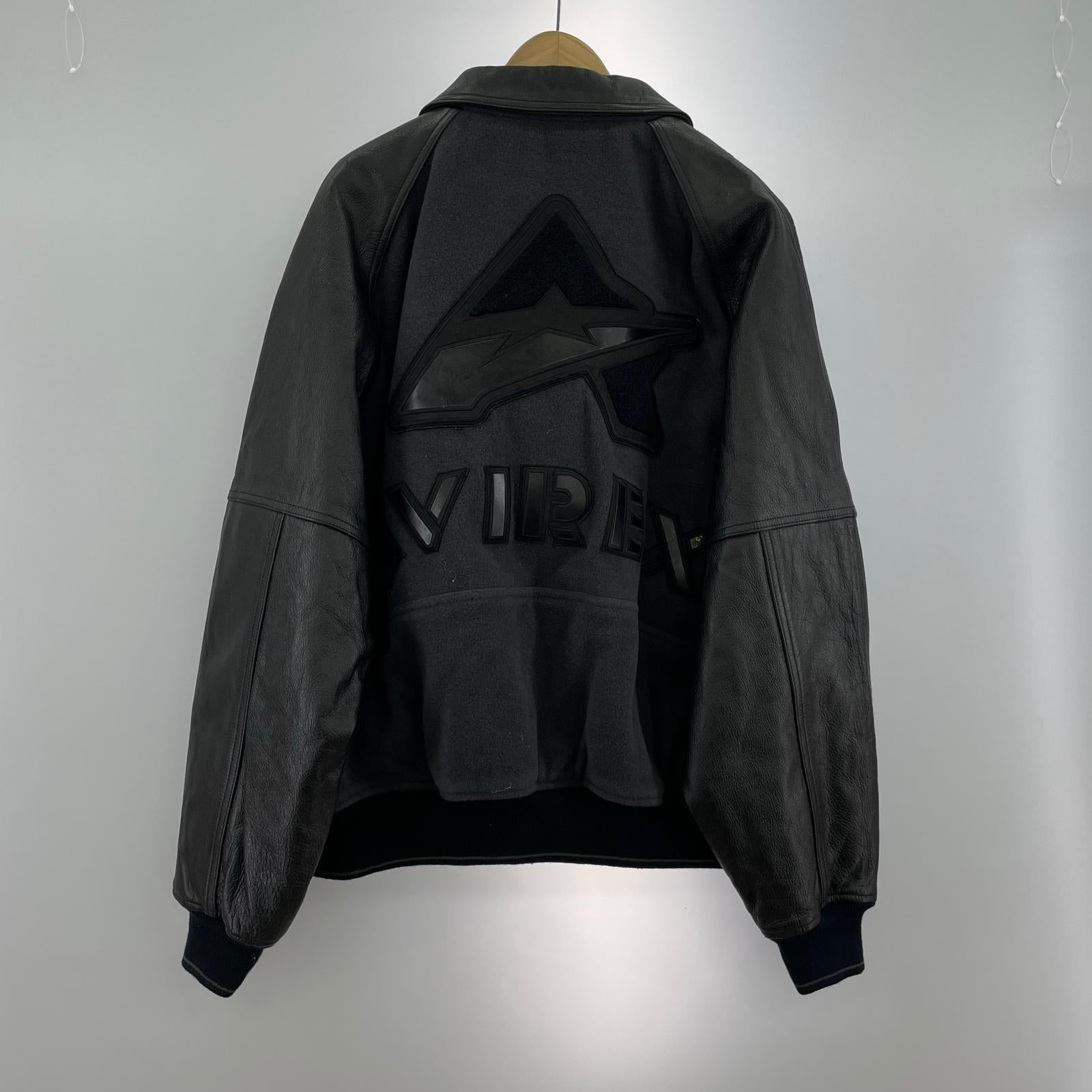 ジャケット レザー切替ジャケット XXL ブラック