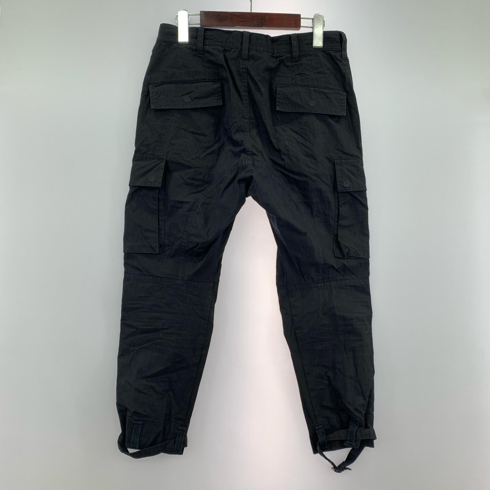 パンツ 2000ss カーゴポケット クロップドパンツ ブラック