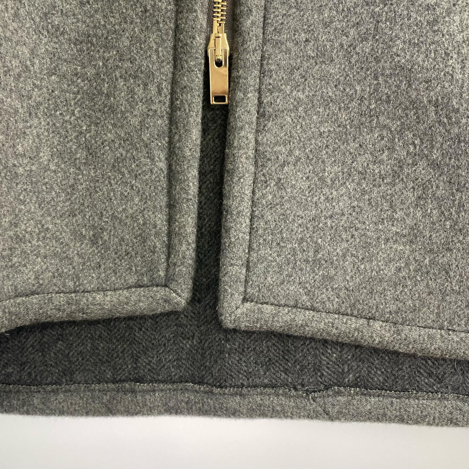 ジャケット ジップアップ ポンチョ グレー (40) グレー