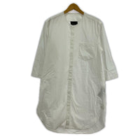 長袖シャツ 3.1 Phillip Lim ノーカラーロングシャツ XS 白 ホワイト