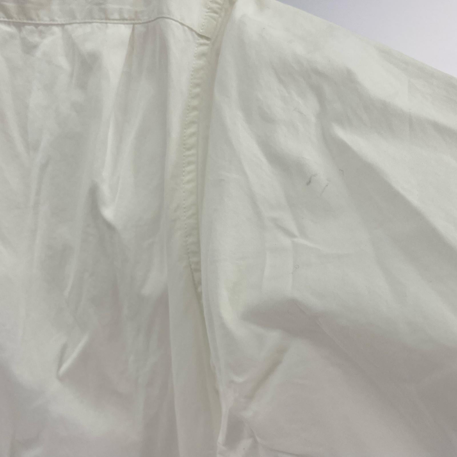 長袖シャツ 3.1 Phillip Lim ノーカラーロングシャツ XS 白 ホワイト