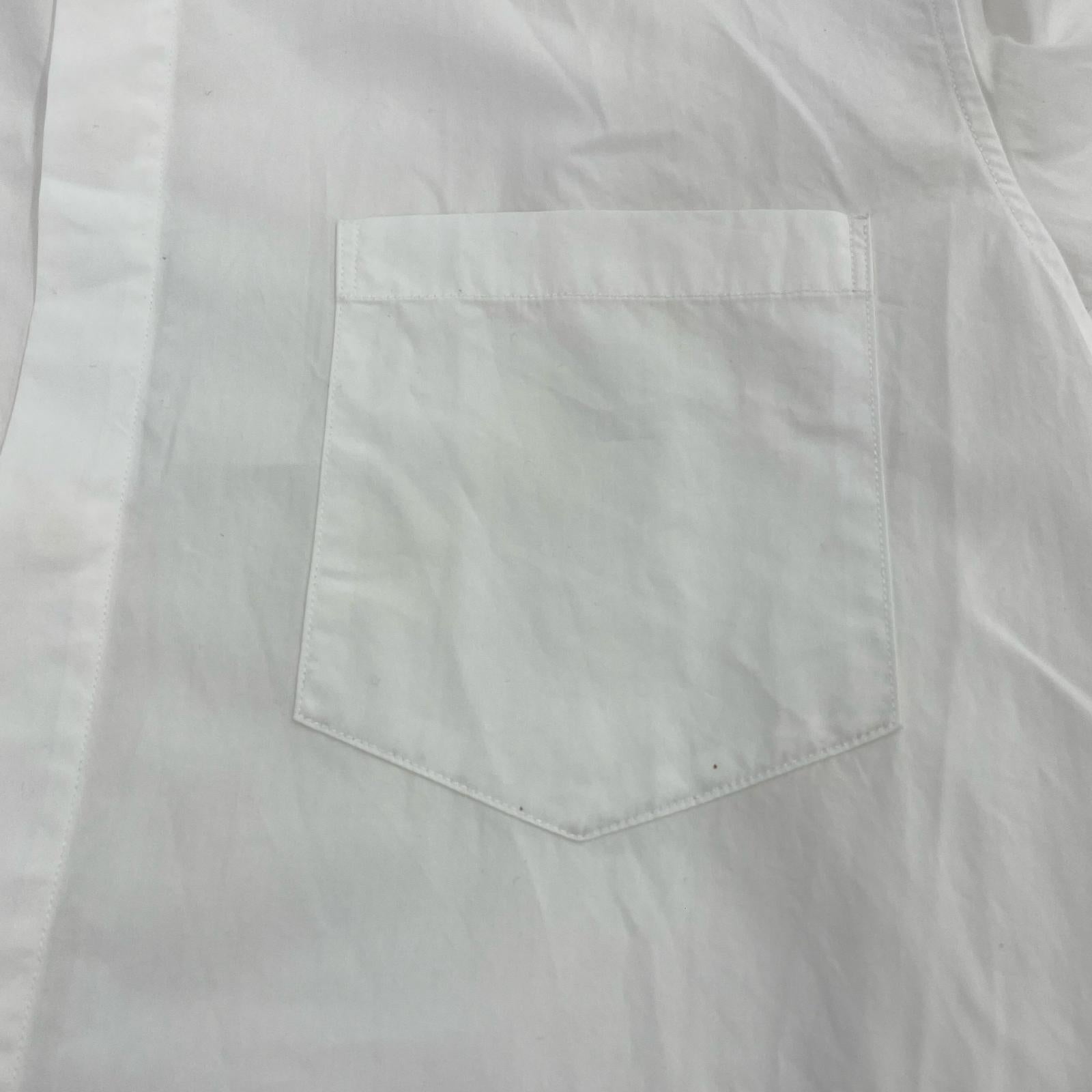 長袖シャツ 3.1 Phillip Lim ノーカラーロングシャツ XS 白 ホワイト