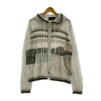 ニット RACER WORLDWIDE DISTRESSEED KNIT HOODIE S