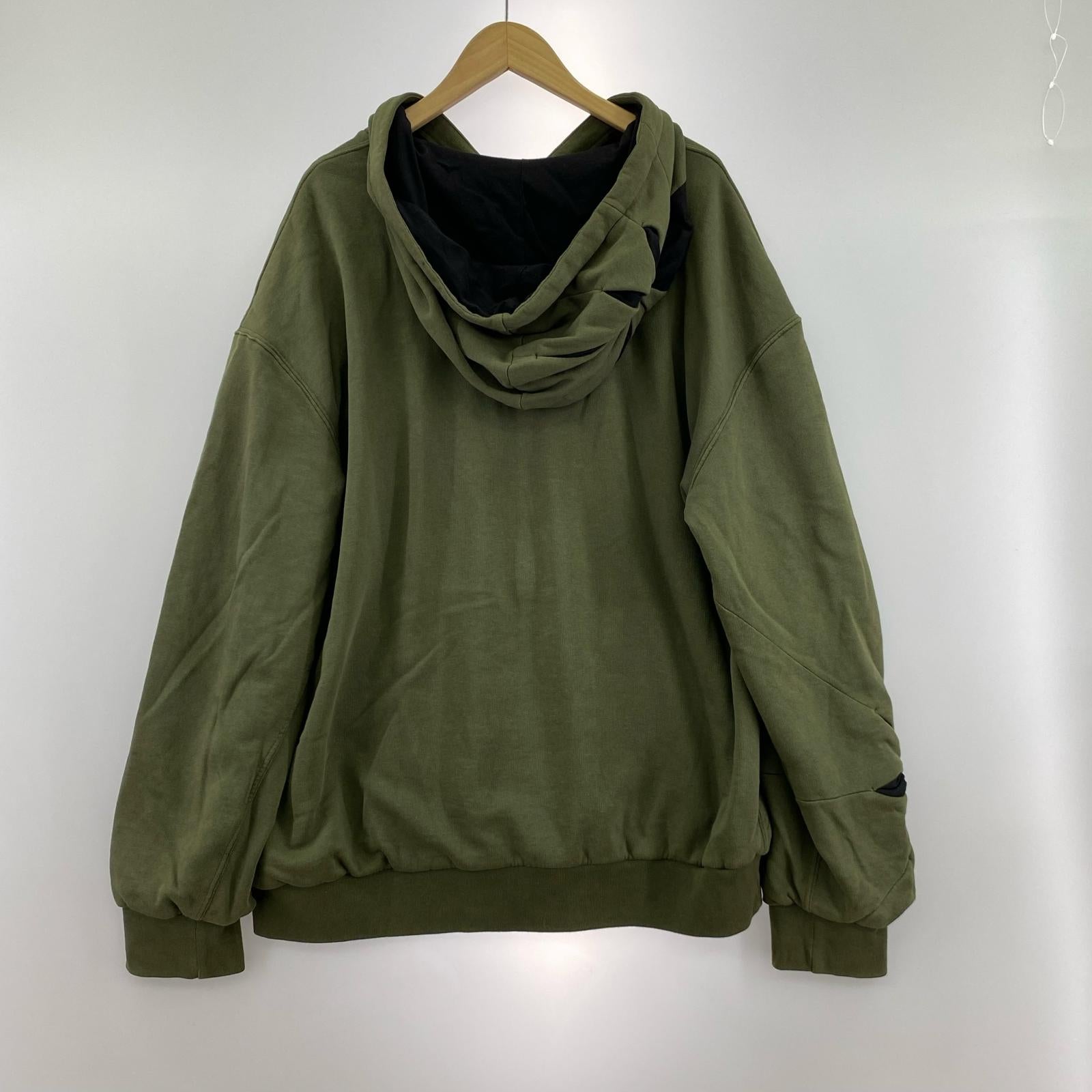 パーカー KUSIKOHC ORIGAMI HOODIE オリガミフーディ M オリーブ M