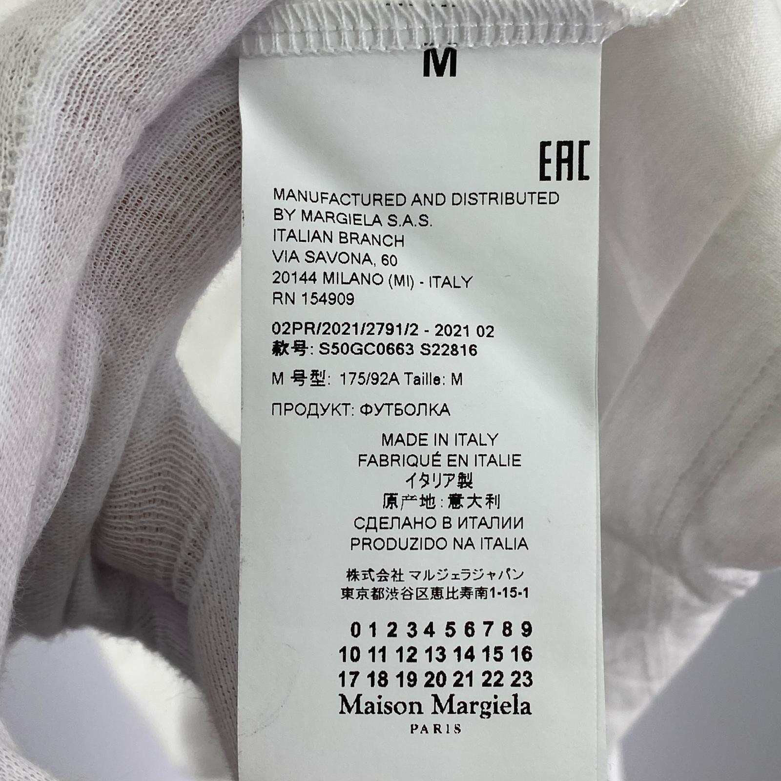 半袖Tシャツ MAISON MARGIELA 22SS AIDS Tee チャリティー M 白 M