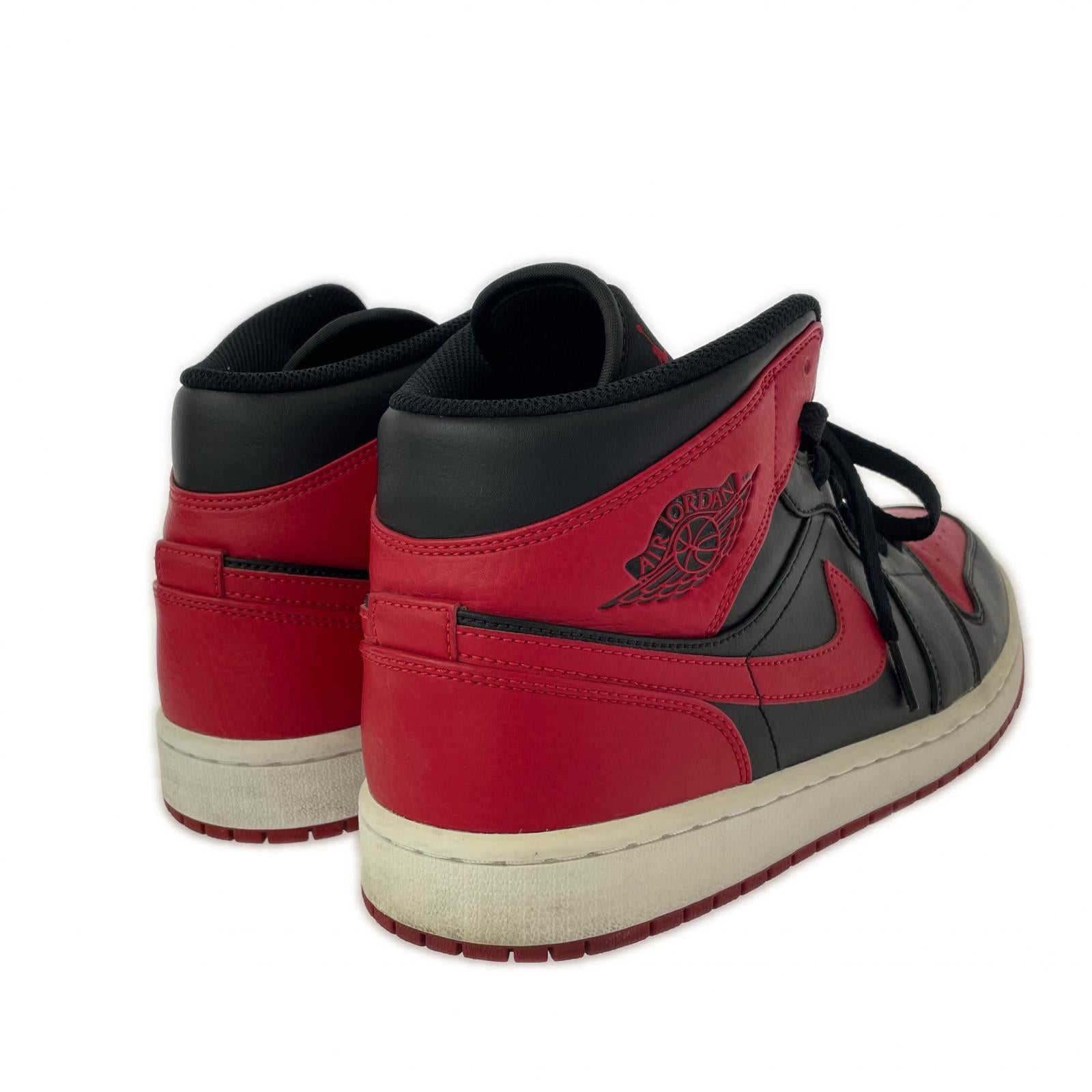 スニーカー 554724-074 AIR JORDAN 1 MID BRED(28) 28cm (US10 UK9 1/2 EU46)