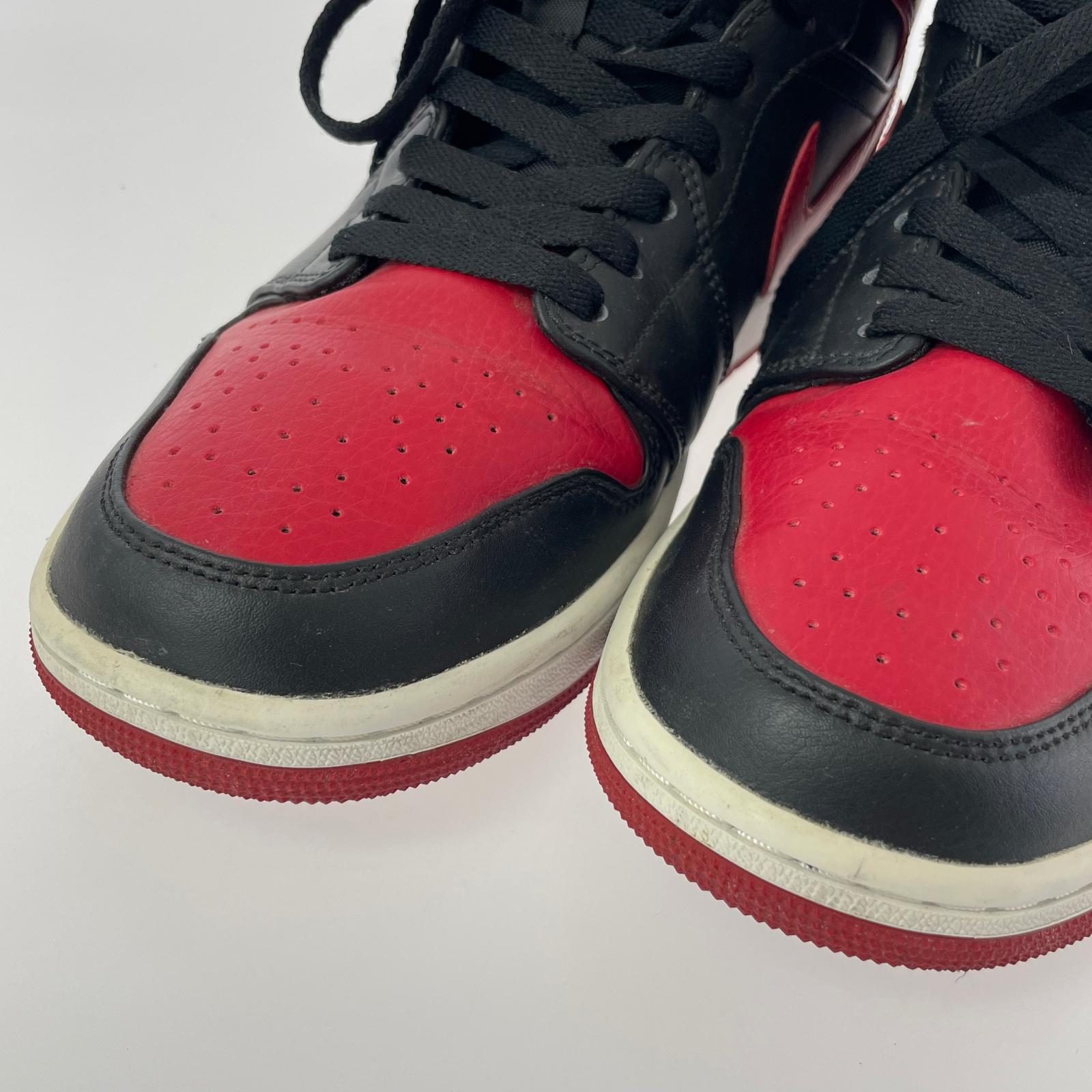 スニーカー 554724-074 AIR JORDAN 1 MID BRED(28) 28cm (US10 UK9 1/2 EU46)