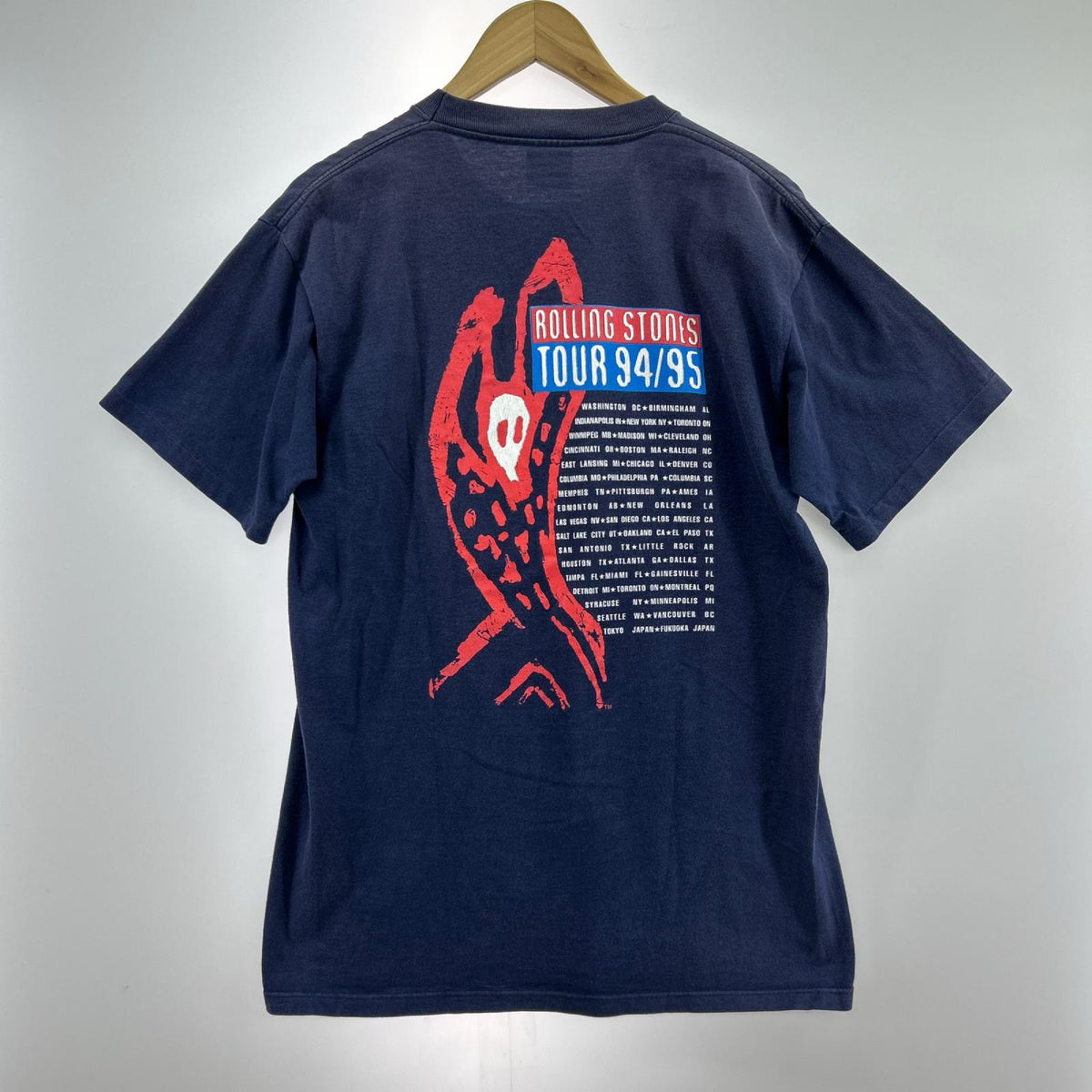 半袖Tシャツ BROCKUM ストーンズ L L ネイビー