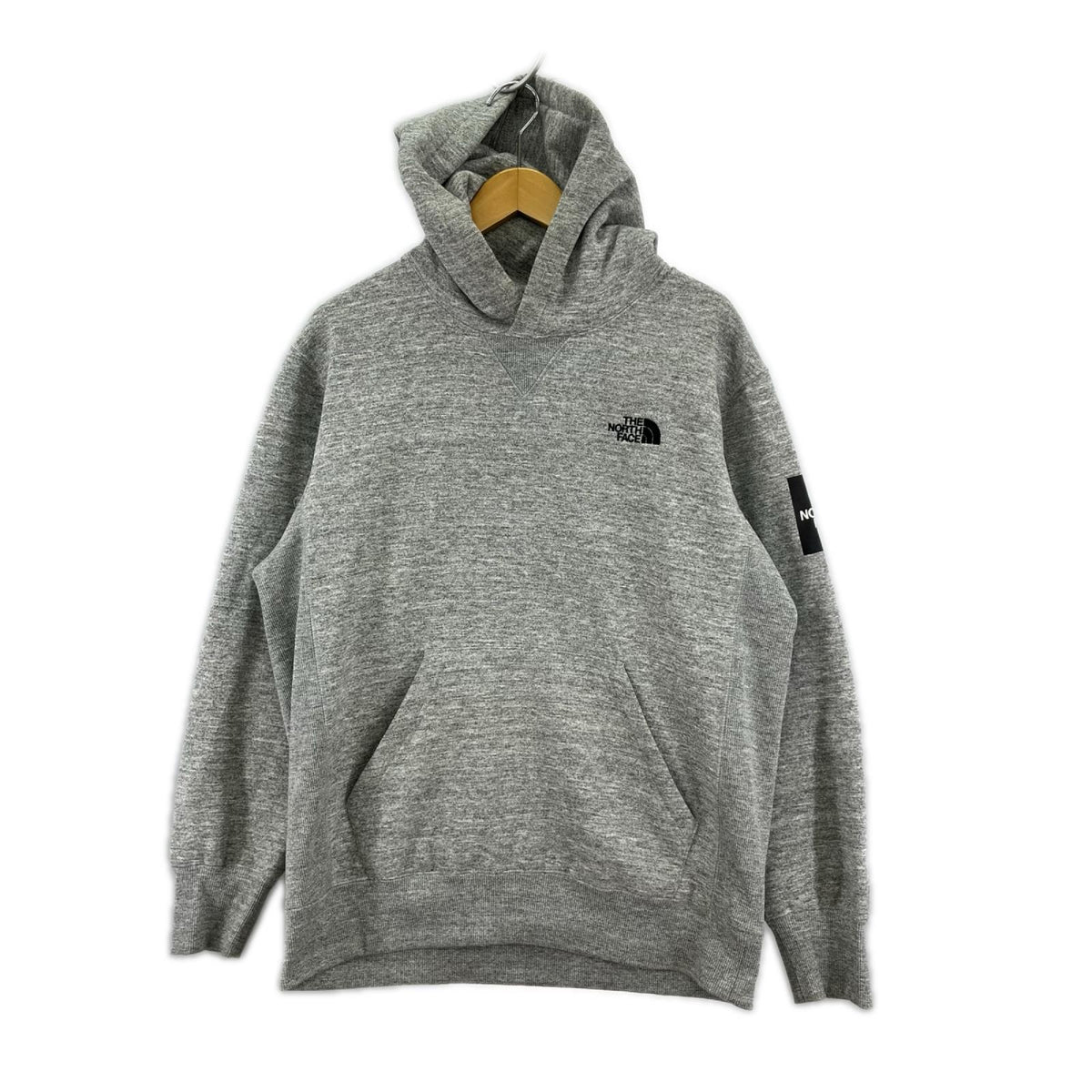 パーカー NT61835 Square Logo Hoodie (L) L グレー