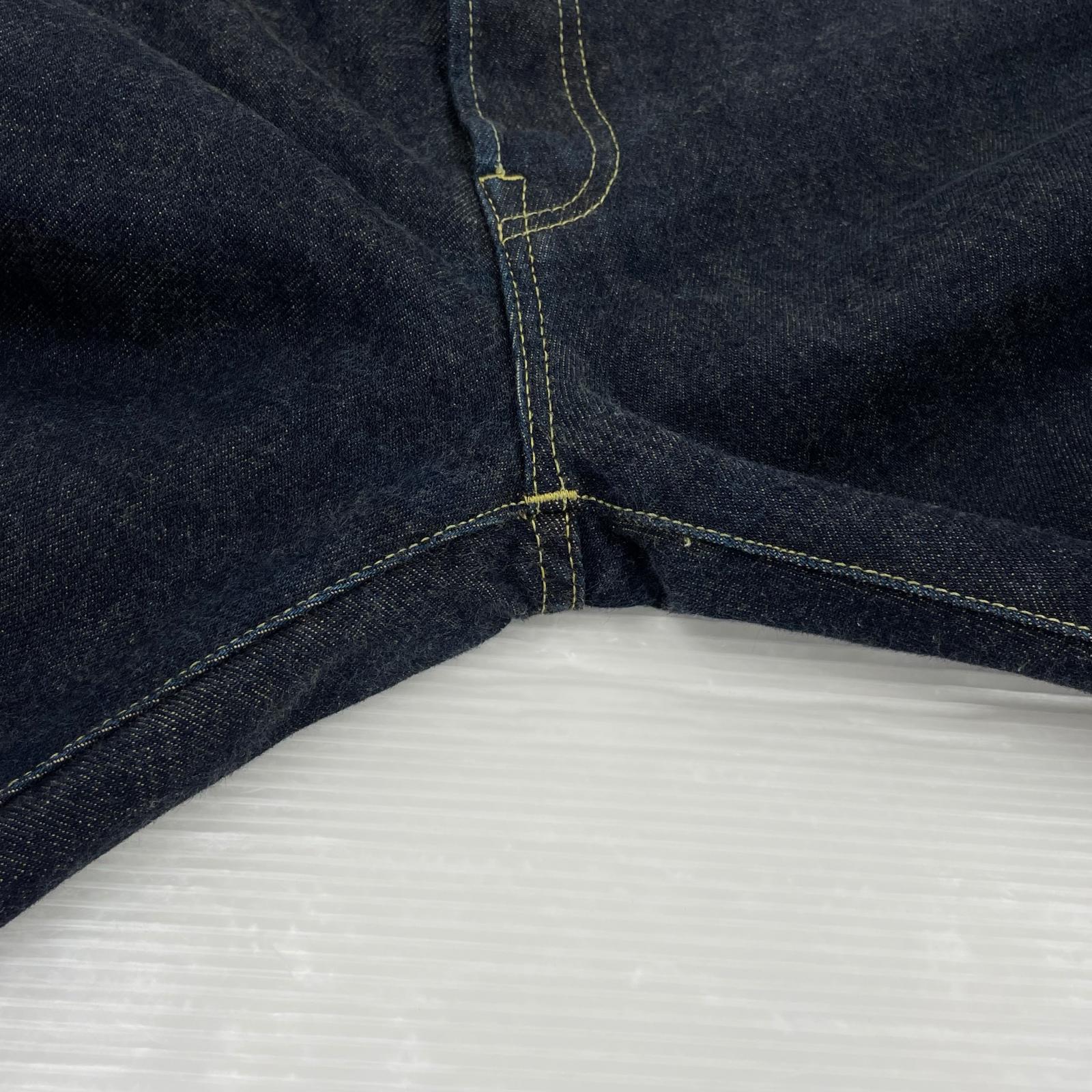 デニムパンツ クラシックロウ ストレートフィット デニムパンツ4120600041-36 36 ネイビー