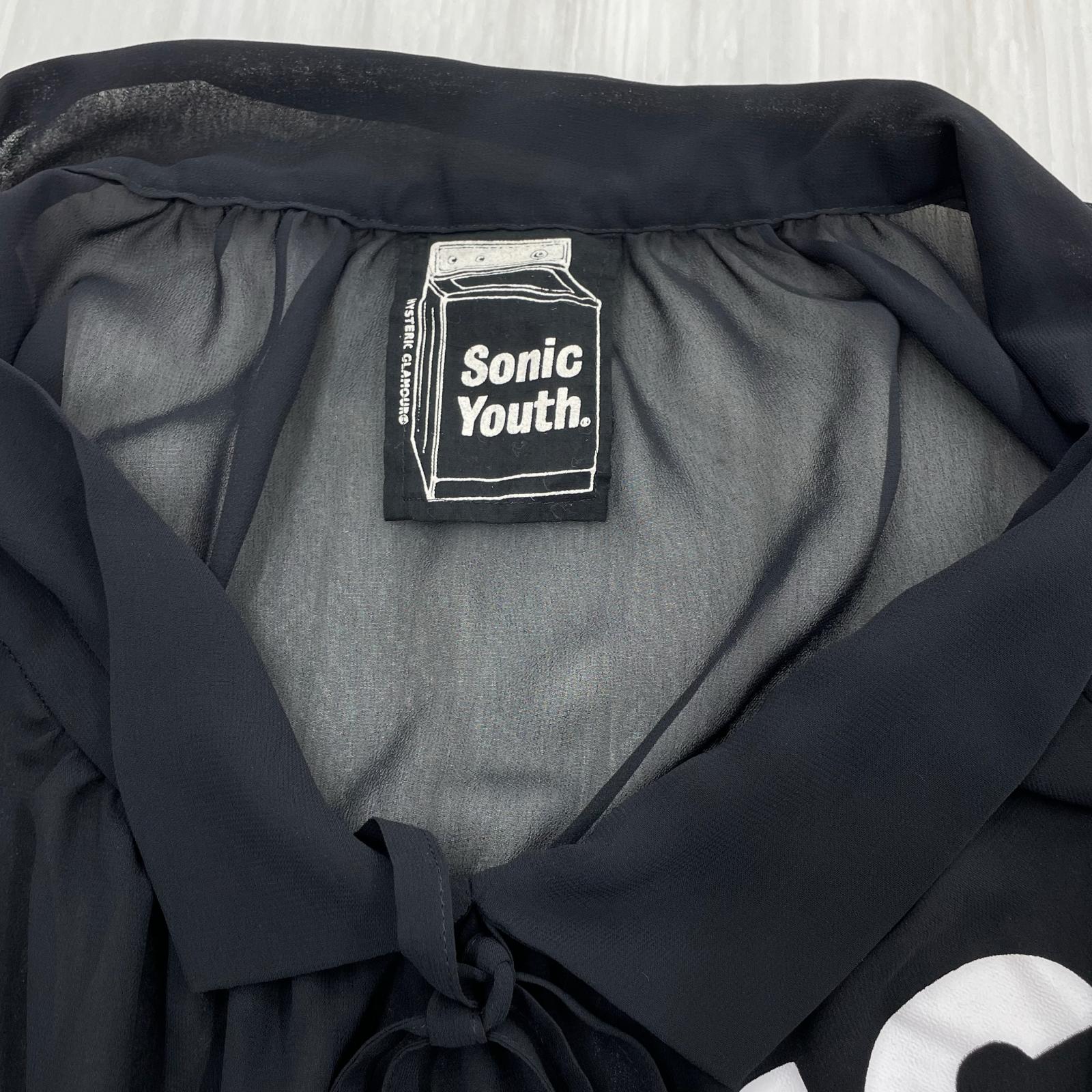 半袖Tシャツ SONIC YOUTH HERE WHEREブラウス(F)黒 フリー ブラック