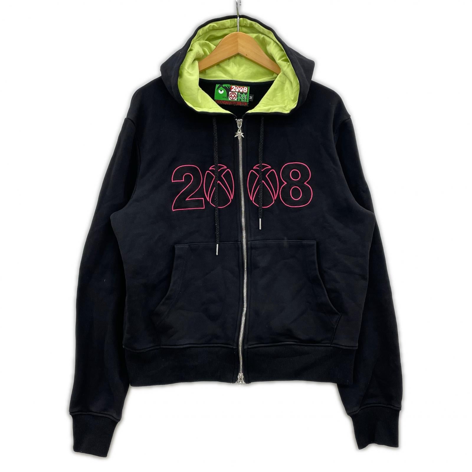 パーカー FUCK THIS INDUSTRY 2008 黒 M M ブラック