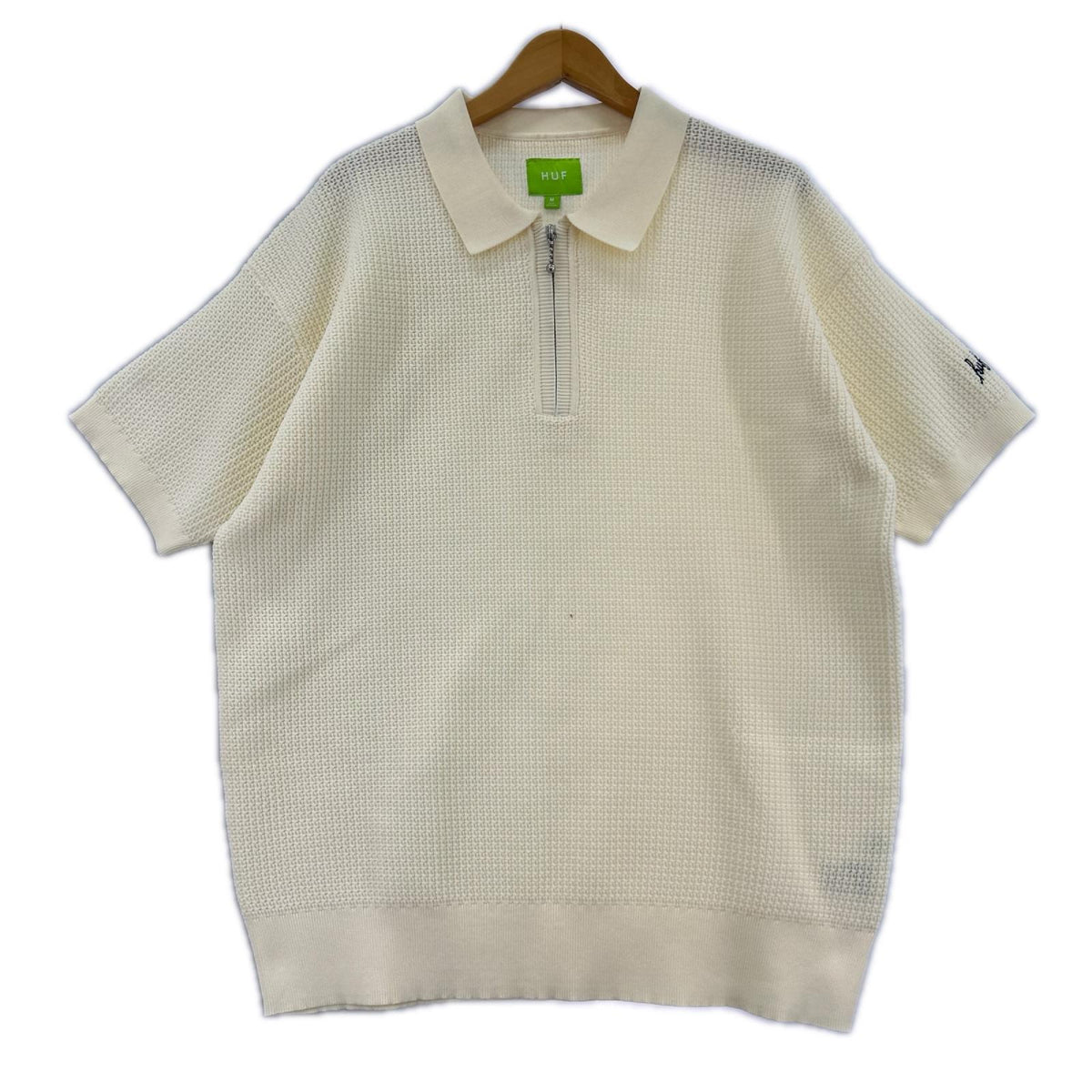 半袖Tシャツ ワッフル ホワイト (M) M ホワイト