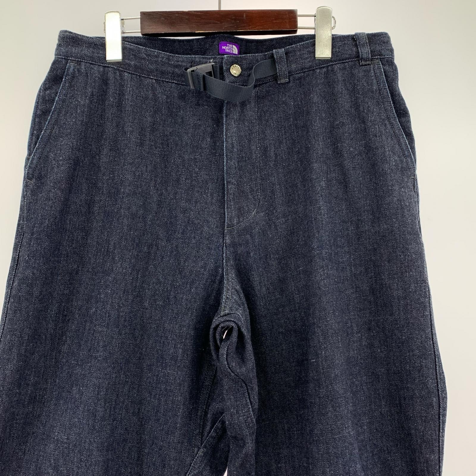 デニムパンツ THE NORTH FACE PURPLE LABEL Denim Wide Tapered Field Pants Indigo 34 ブルー