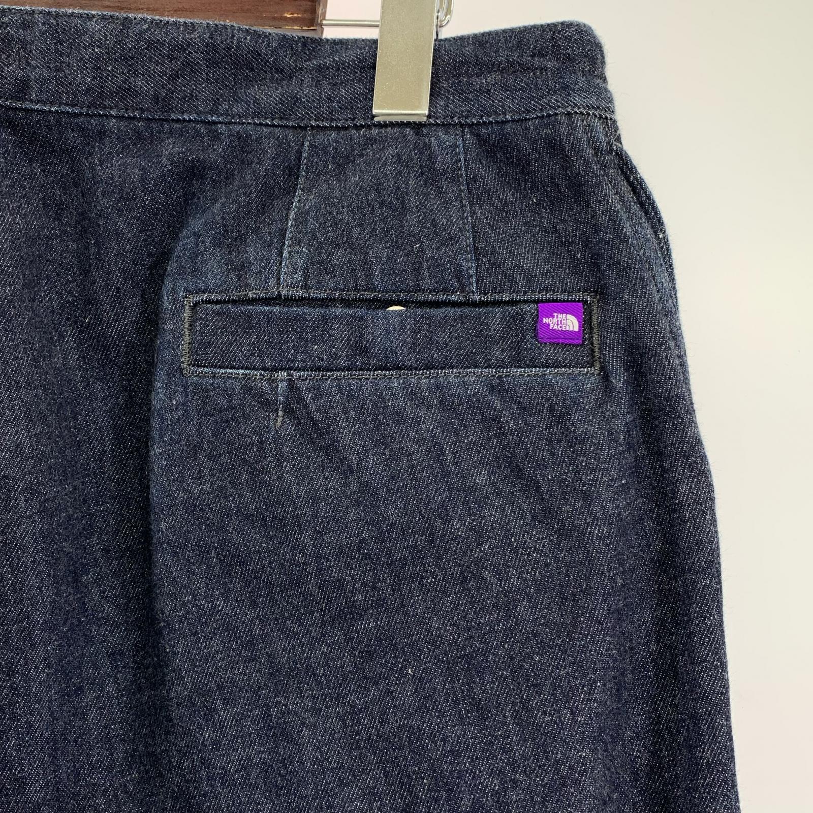 デニムパンツ THE NORTH FACE PURPLE LABEL Denim Wide Tapered Field Pants Indigo 34 ブルー
