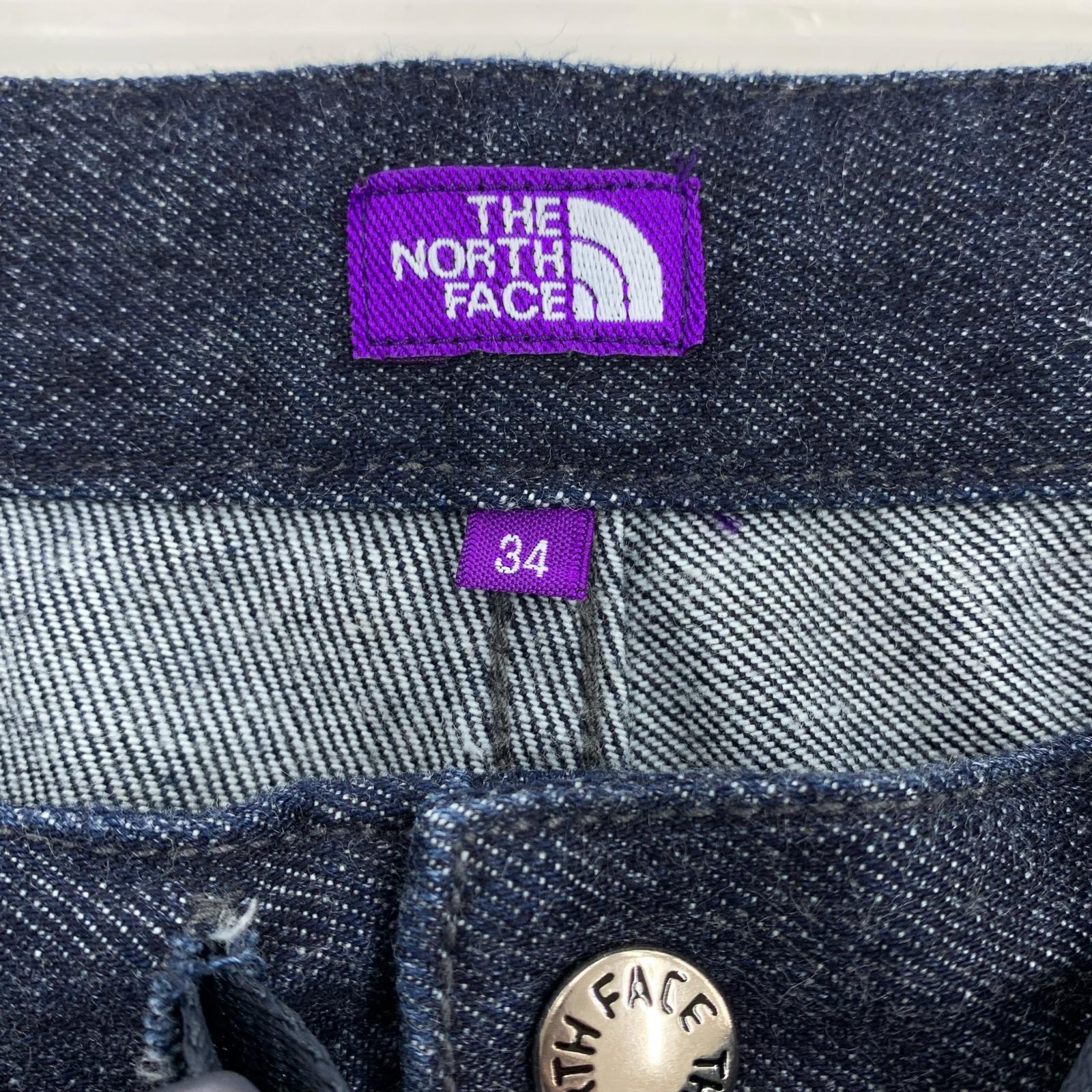 デニムパンツ THE NORTH FACE PURPLE LABEL Denim Wide Tapered Field Pants Indigo 34 ブルー