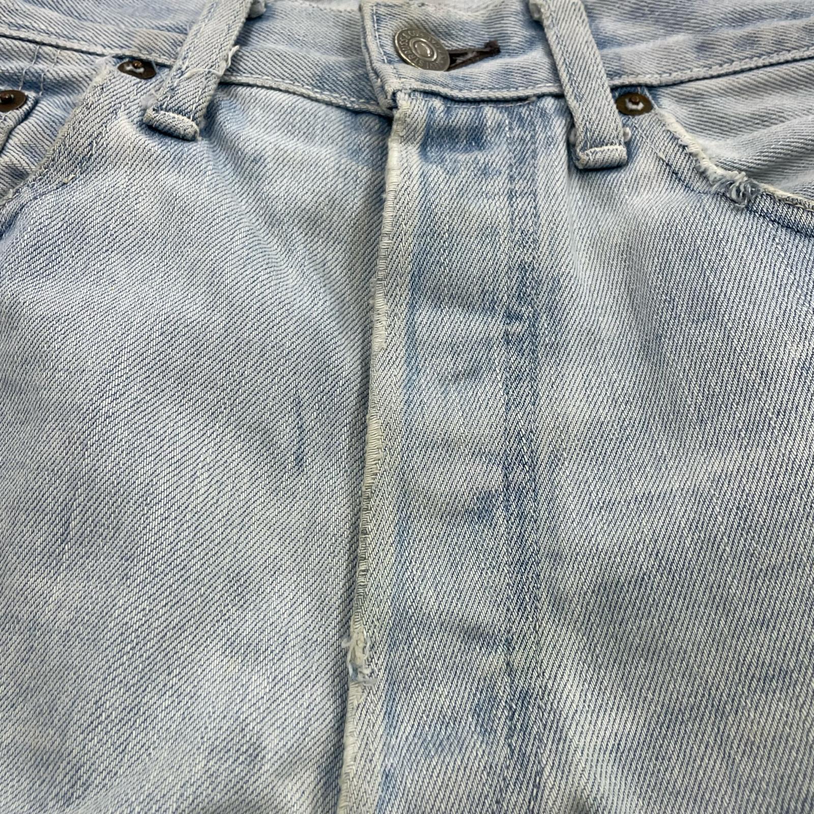 デニムパンツ 00s 55年復刻 赤耳 裾ジップ ブルー