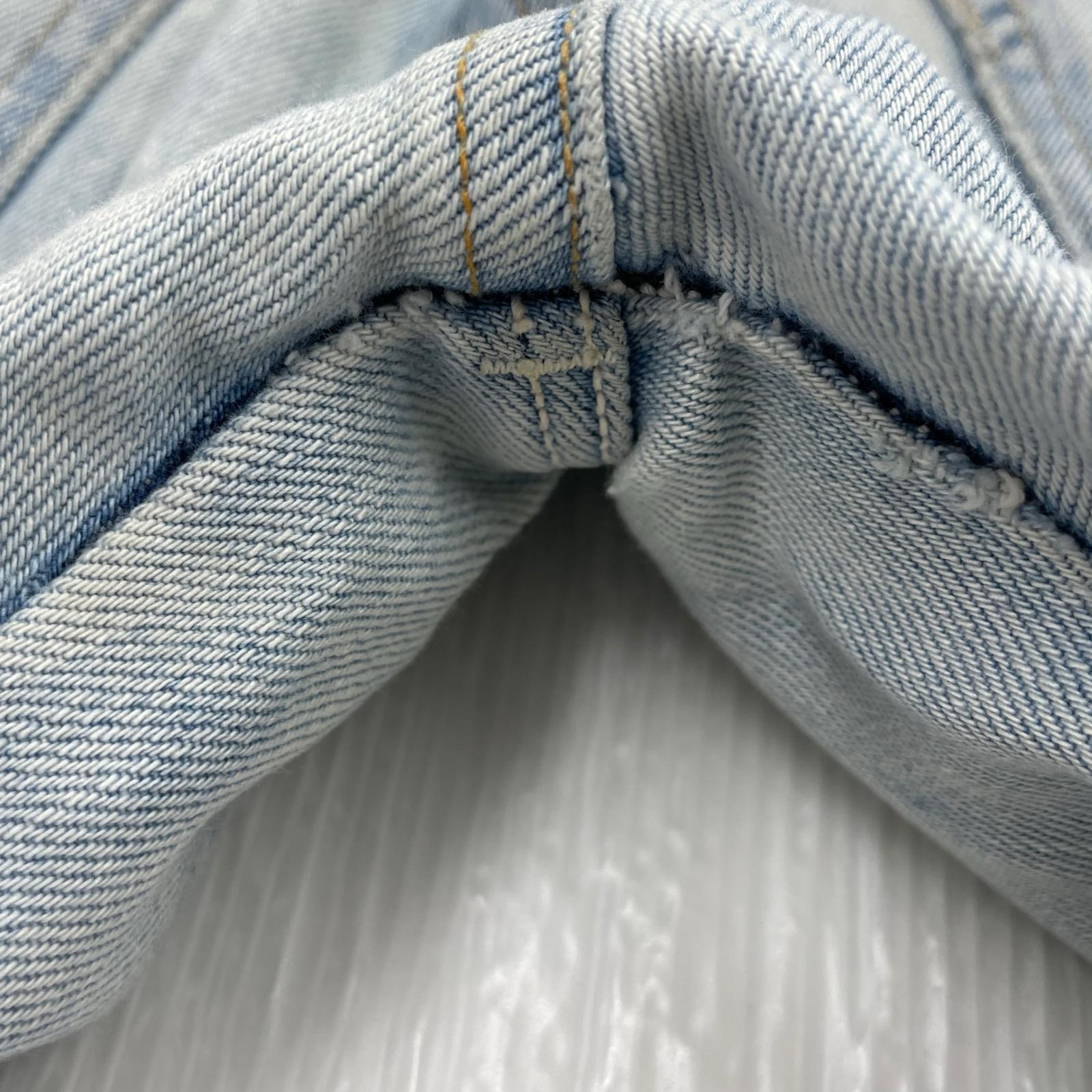デニムパンツ 00s 55年復刻 赤耳 裾ジップ ブルー