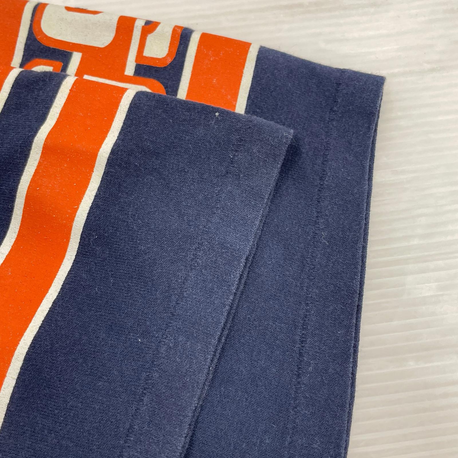 長袖Tシャツ LOGO7 80s フットボールシャツ L ネイビー