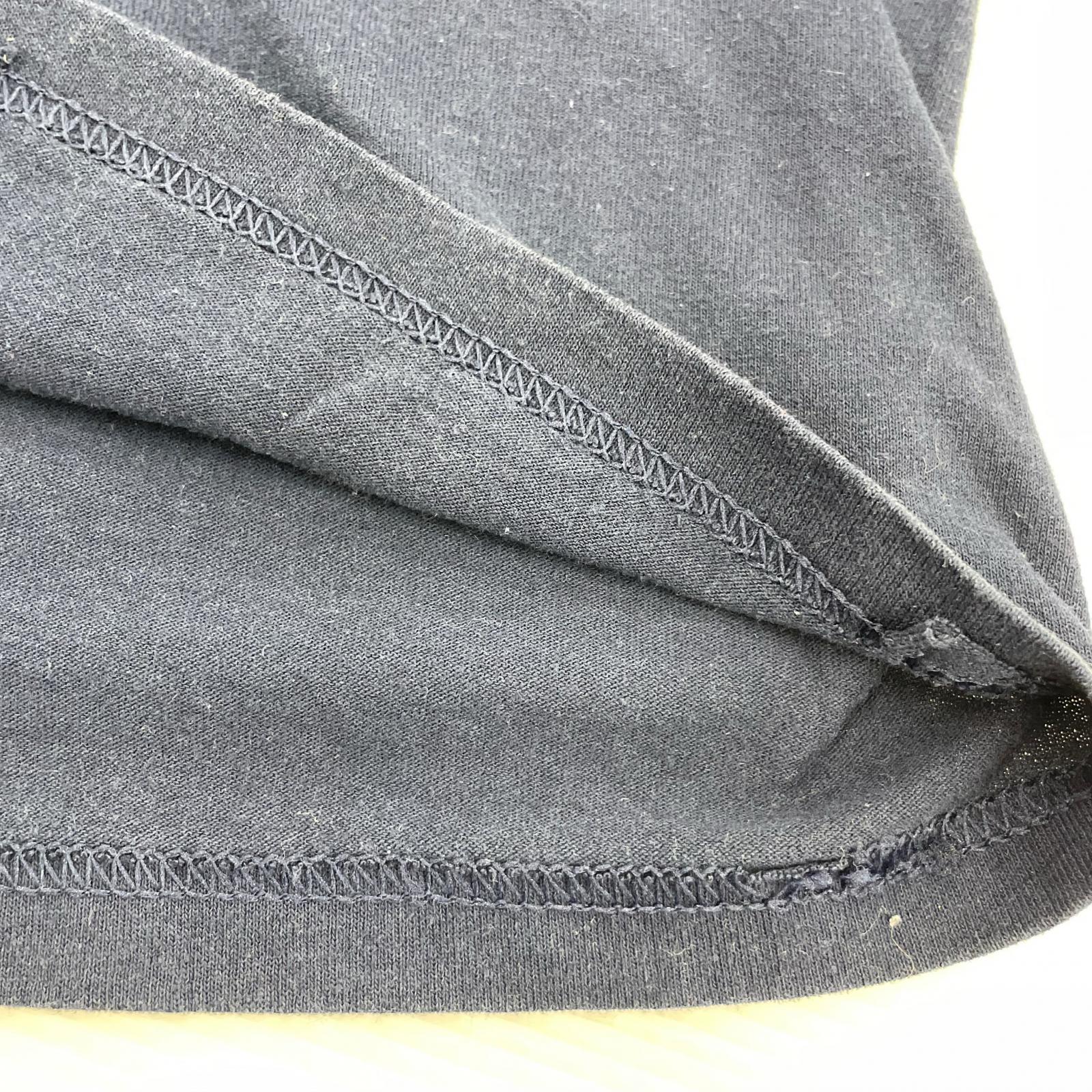 長袖Tシャツ LOGO7 80s フットボールシャツ L ネイビー