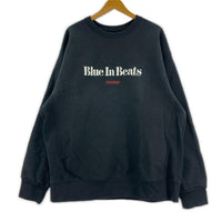 スウェット BUDSPOOL 舐達磨 BLUE IN BEATS ブラック
