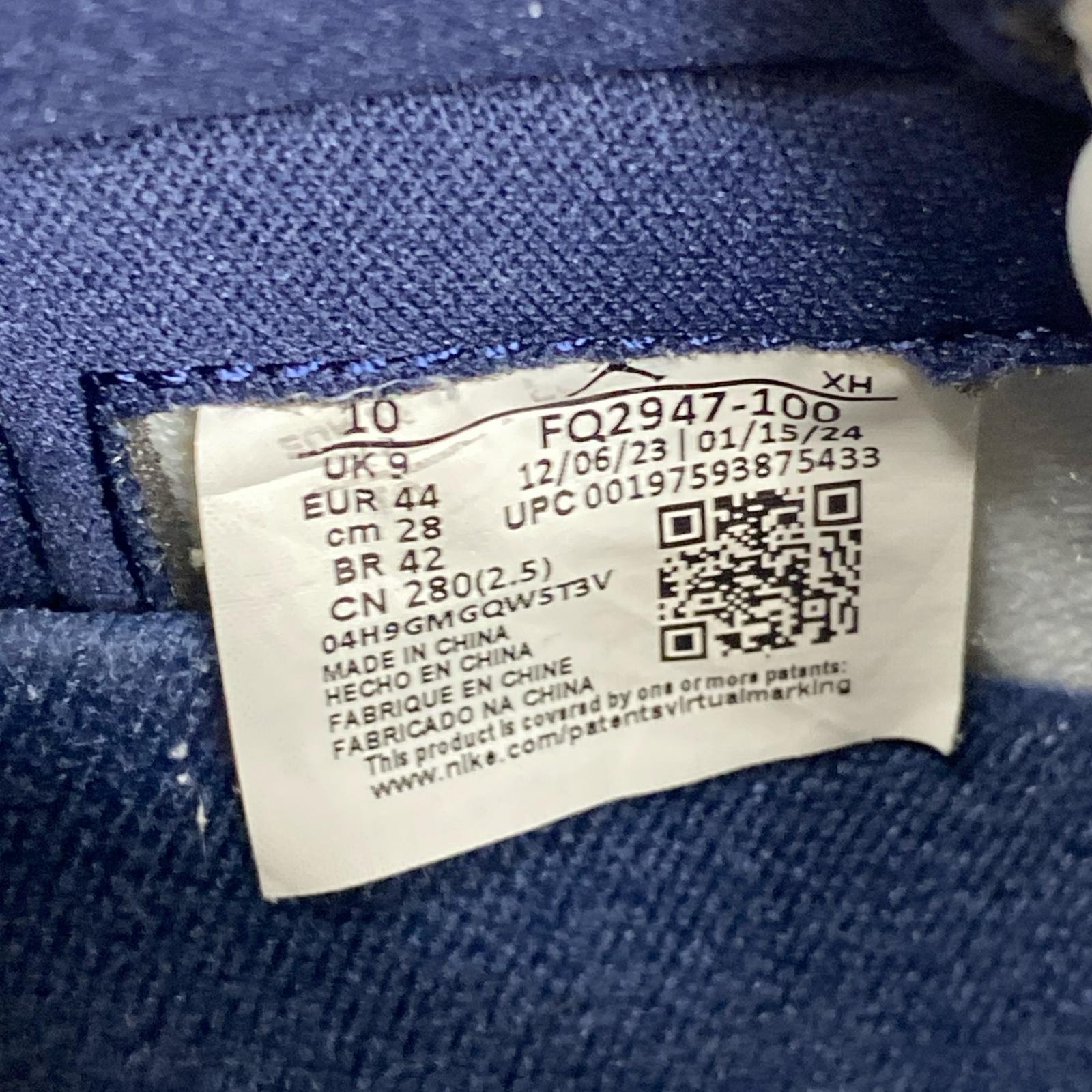スニーカー NIKE FQ2947 100 AJ1 RETRO HIGH OG 28cm (US10 UK9 1/2 EU46) ブルー
