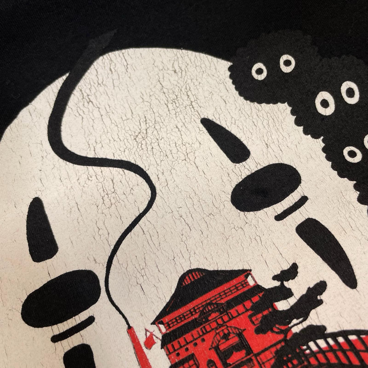 半袖Tシャツ 00s 千と千尋の神隠し スタジオジブリオフィシャル ムービーTシャツ2001年 4L ブラック
