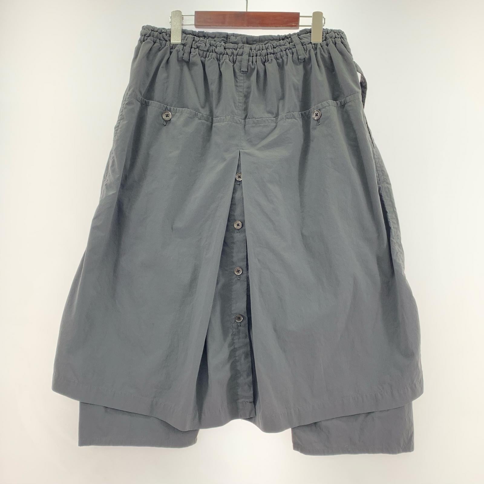 パンツ Yohji Yamamoto POUR HOMME 19SS 製品染 コットンラップパンツ 2 黒 2 ブラック