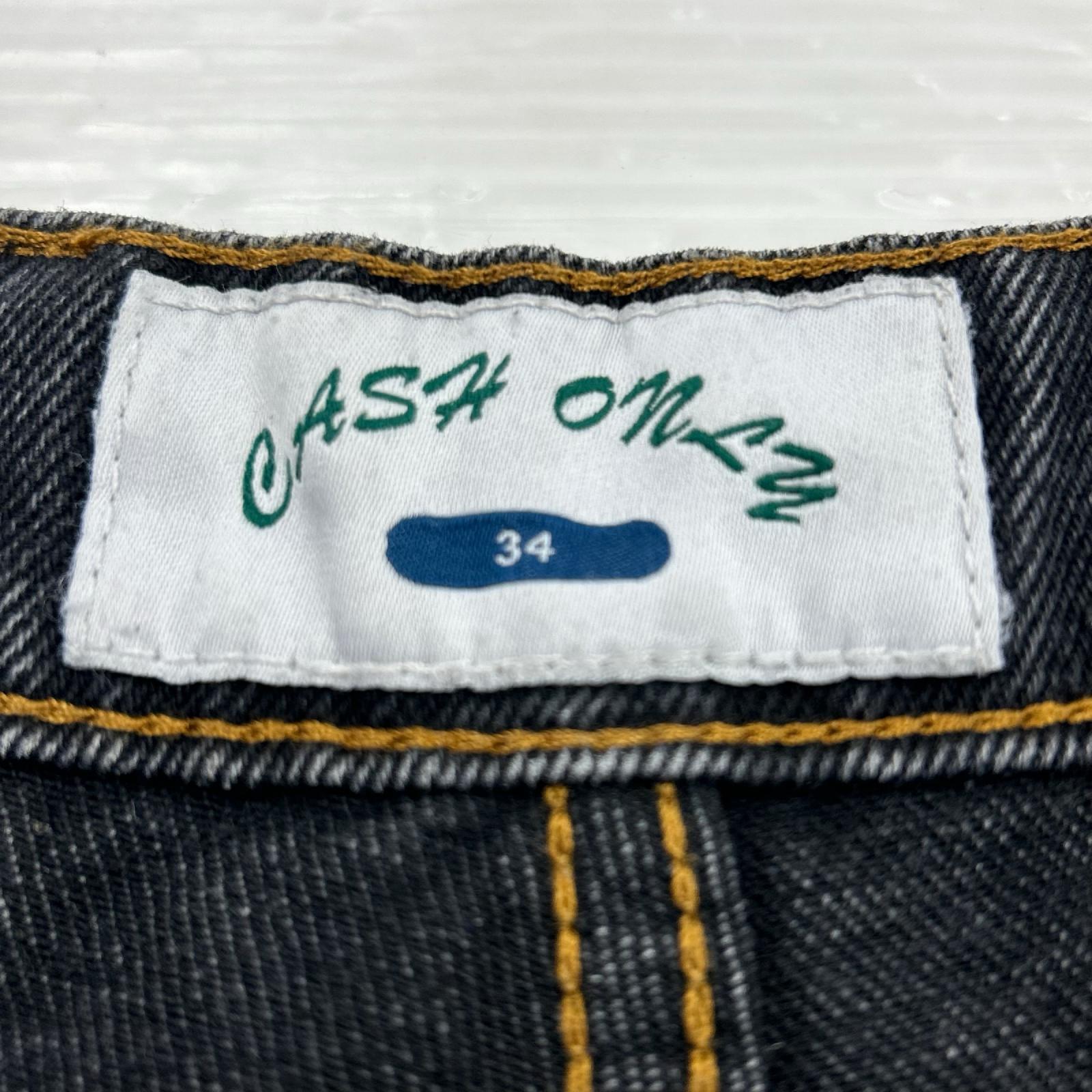 デニムパンツ CASHONLY デニムワイドパンツ (W36) ブラック