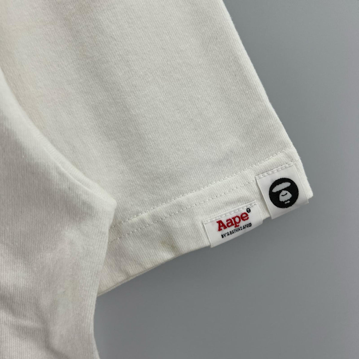 半袖Tシャツ Aape ロゴプリント 4ホワイト (L) L ホワイト