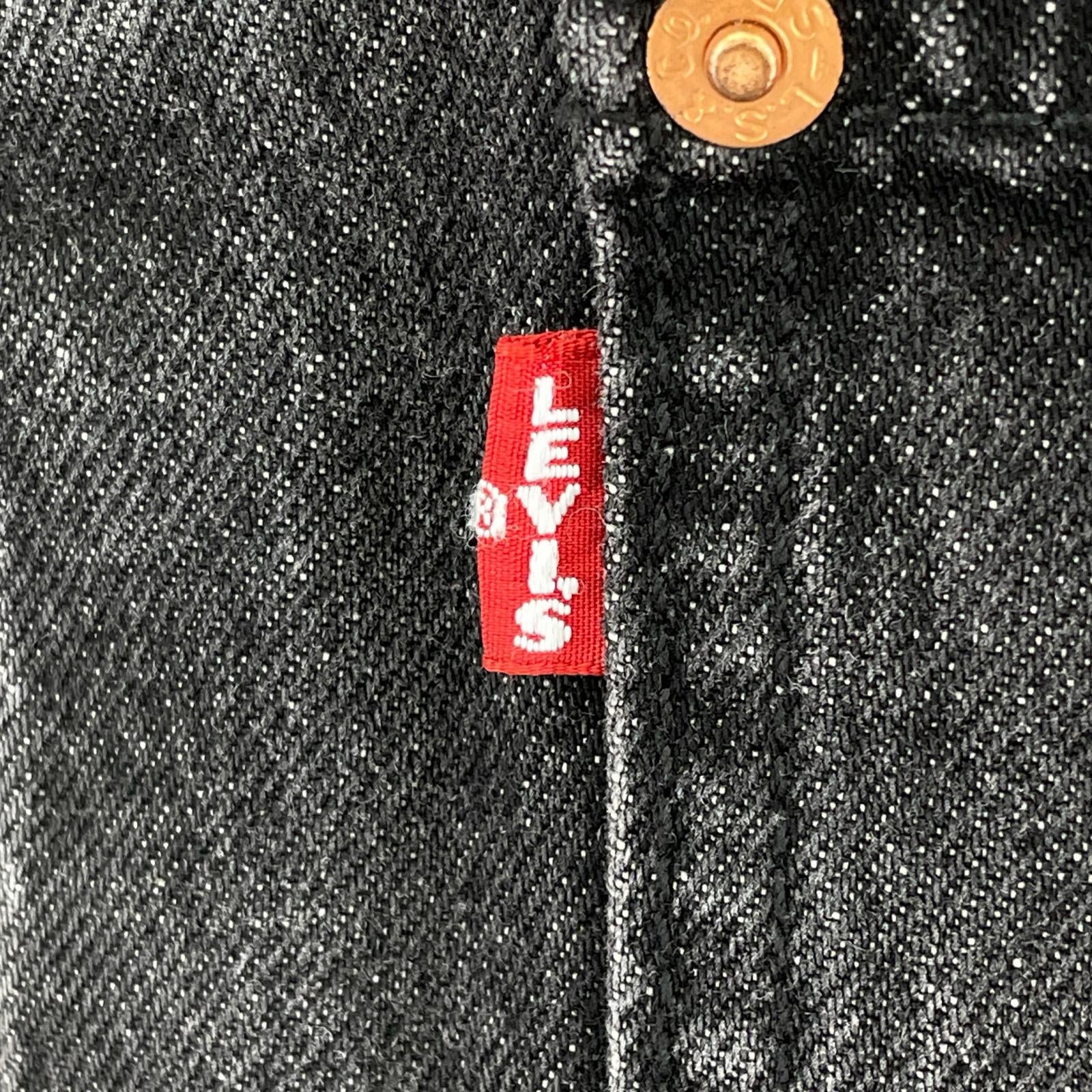 デニムジャケット ウォッシュ グレー Premium Type1 L L ブラック