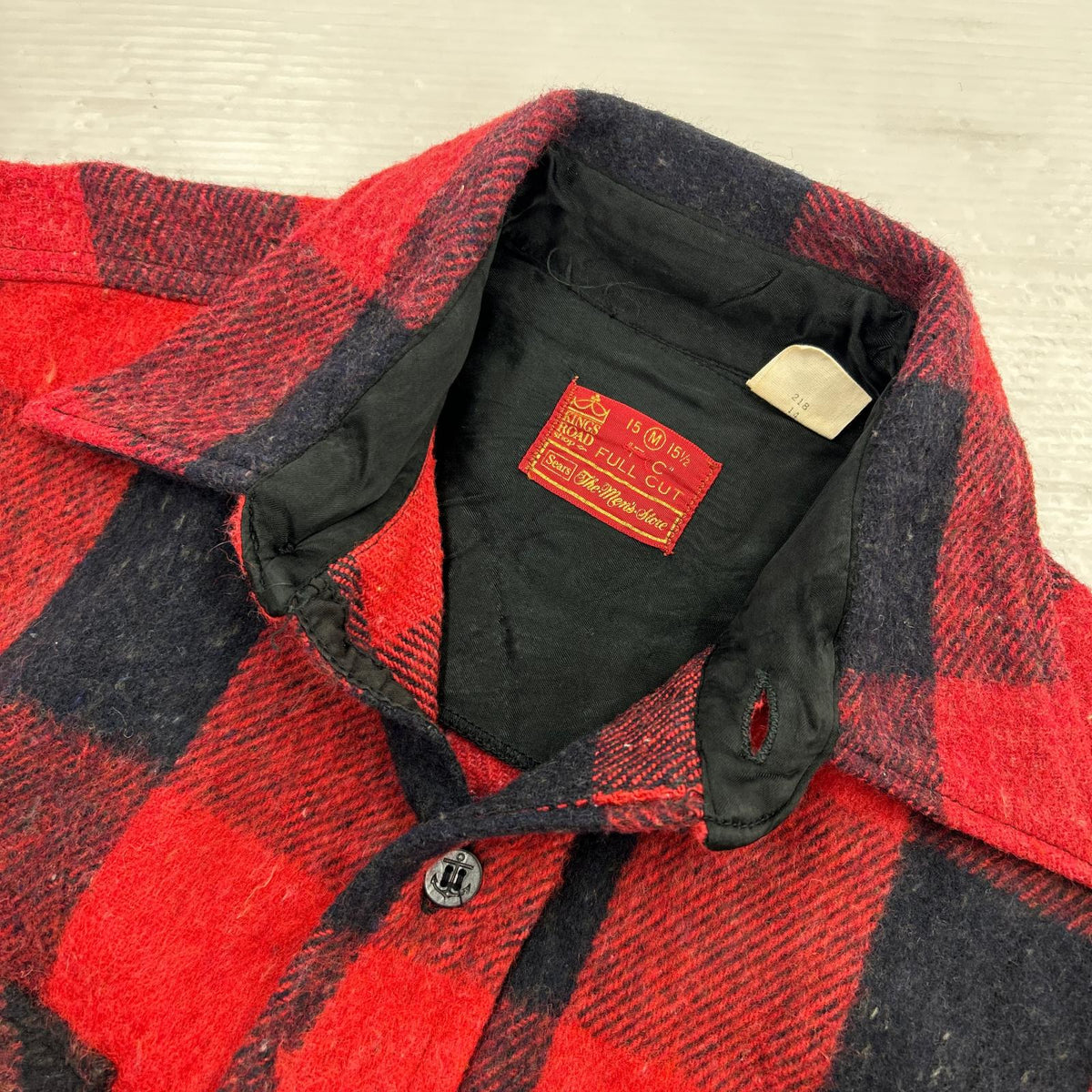 長袖シャツ Sears/FULL CUT/バファローチェック/CPOシャツ M