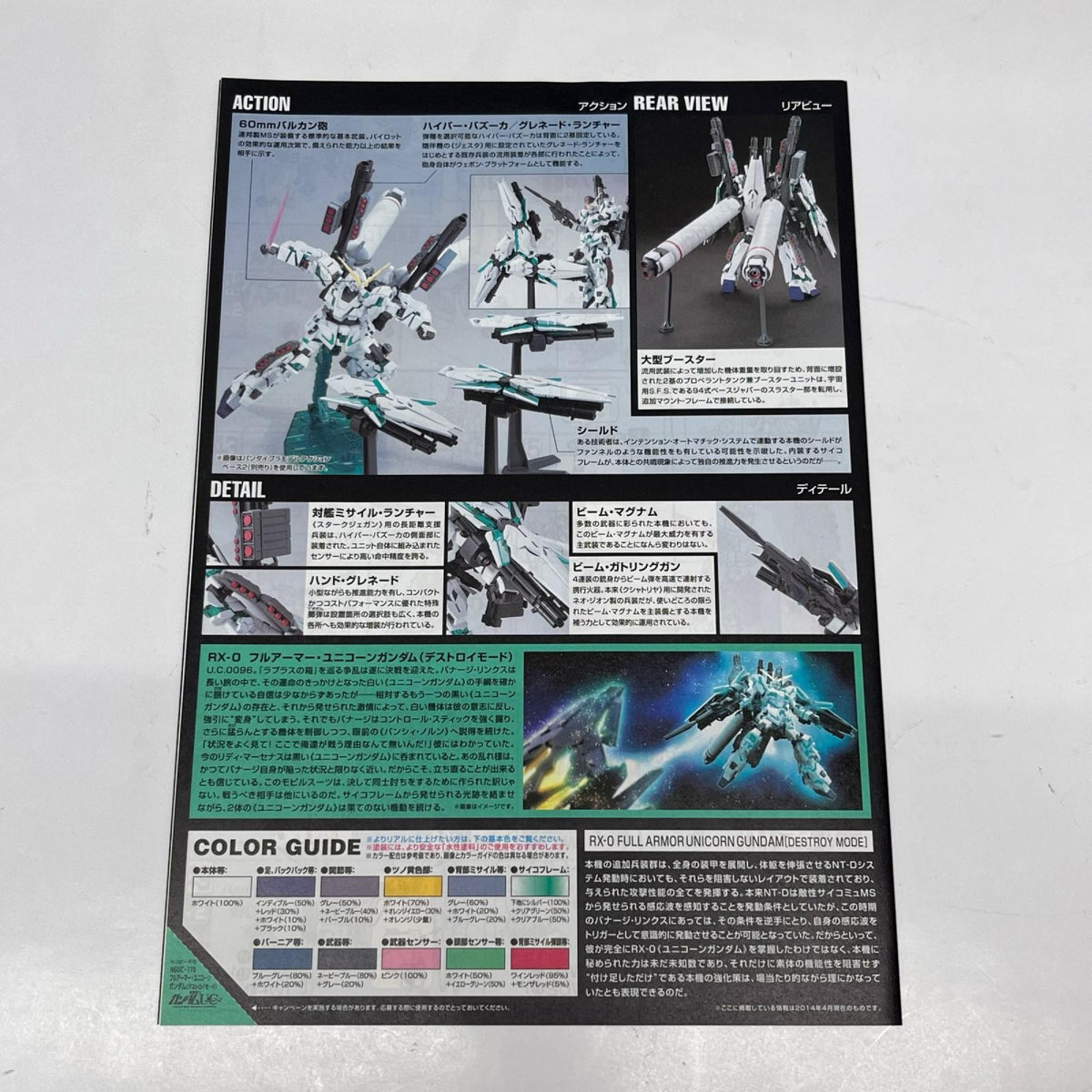 1/144 HGUC RX-0 フルアーマーユニコーンガンダム(デストロイモード 機動戦士ガンダムUC(ユニコーン) BANDAI SPIRITS ガンプラ