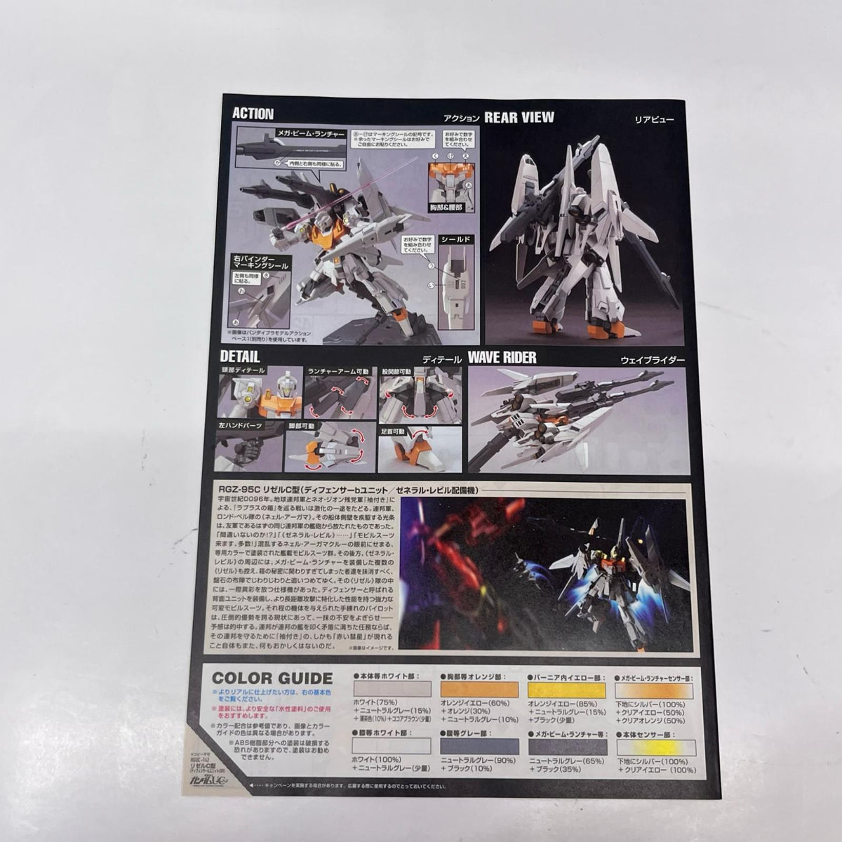 1/144 HGUC RGZ-95C リゼル C型 機動戦士ガンダムUC(ユニコーン) バンダイ(BANDAI) ガンプラ