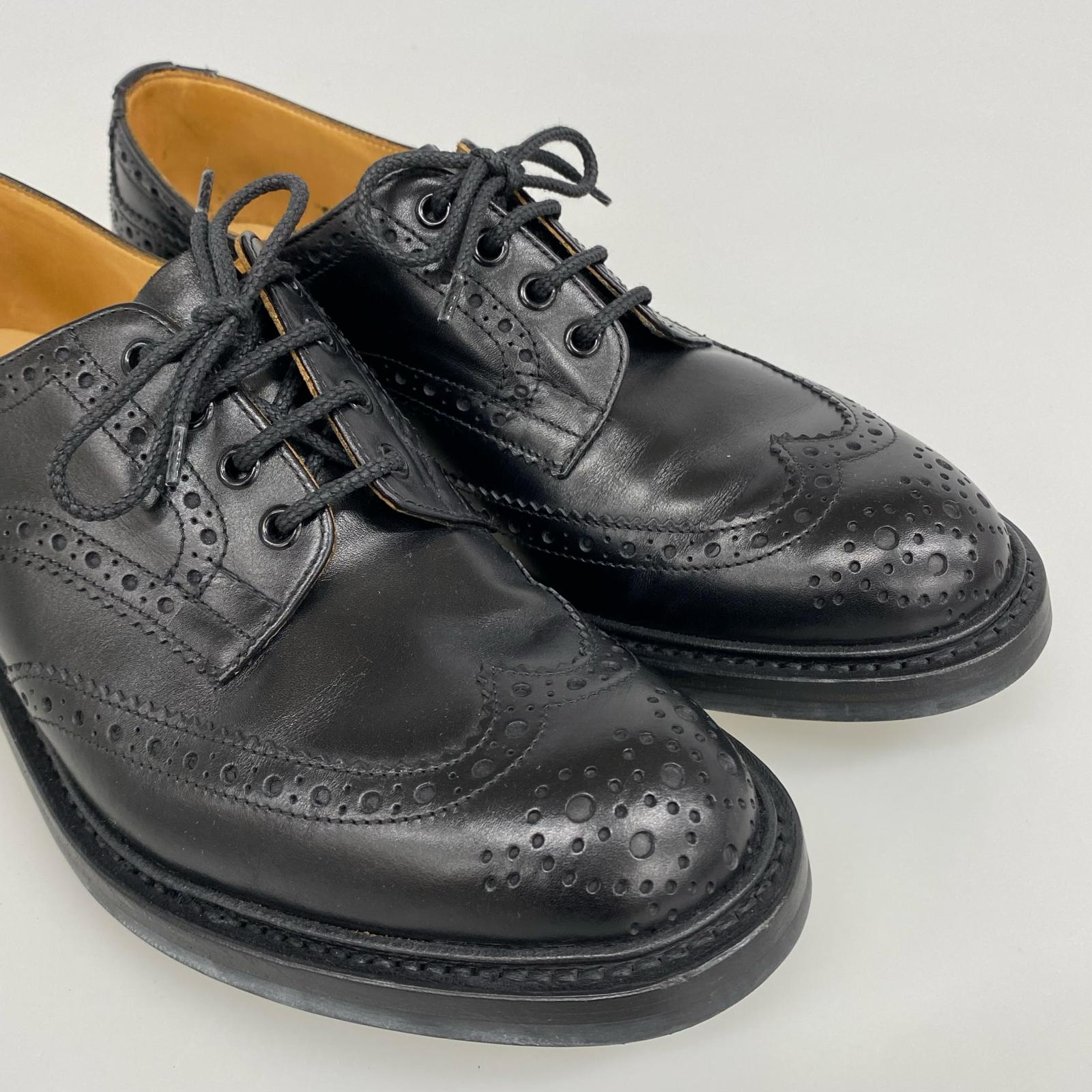 シューズ BOURTON ウィングチップシューズ (9 1/2) 黒 ブラック