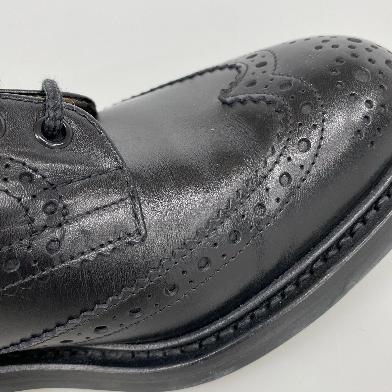 シューズ BOURTON ウィングチップシューズ (9 1/2) 黒 ブラック