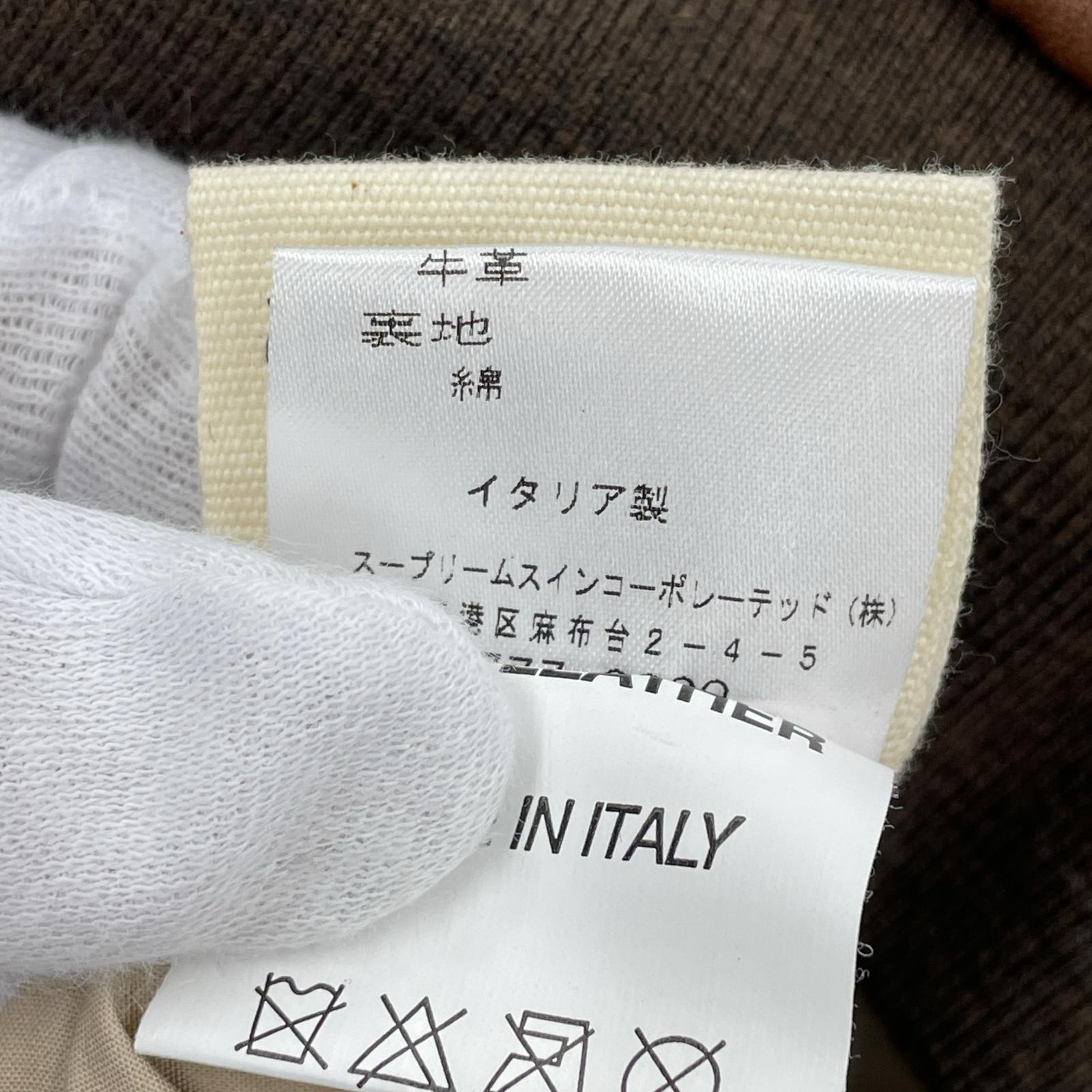 レザージャケット AERONAUTICA ブラウン