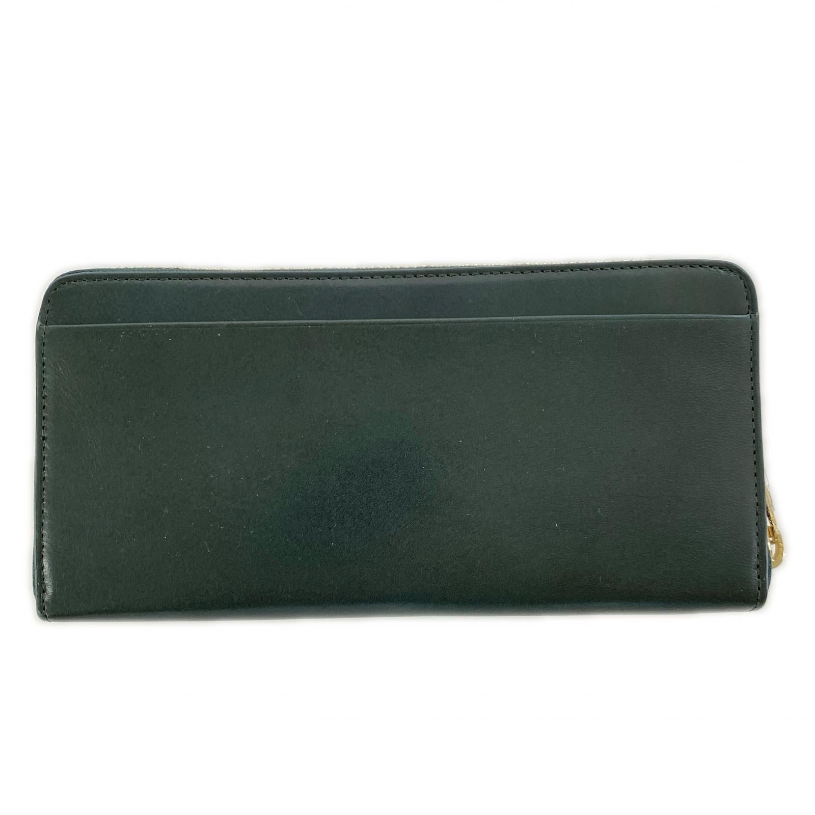 長財布 ラウンドジップウォレット 緑 グリーン