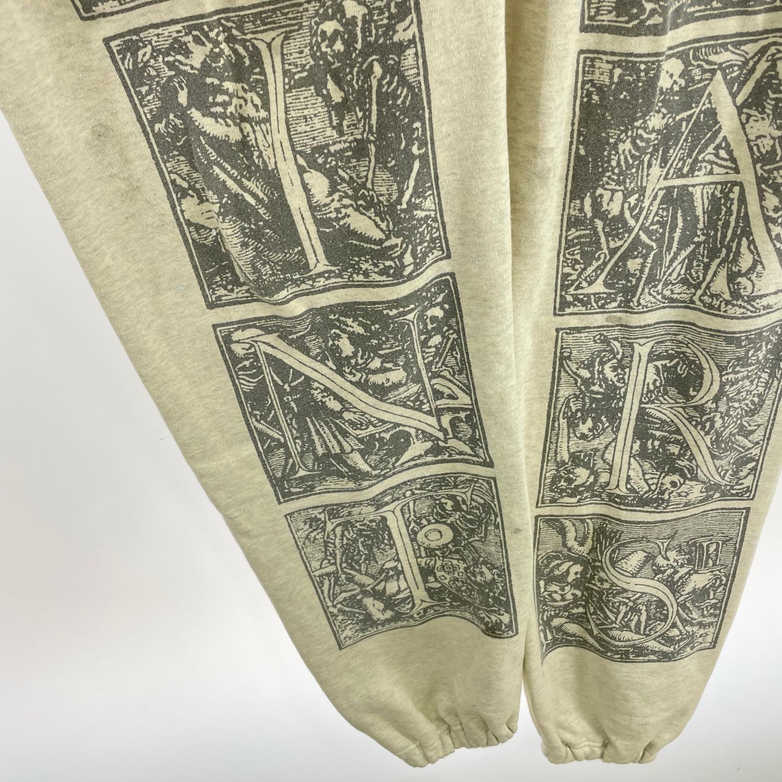 パンツ SAINT MICHAEL×DENIM TEARS DT_SWEAT PANTS MURAL GRY スウェットパンツ L アイボリー L