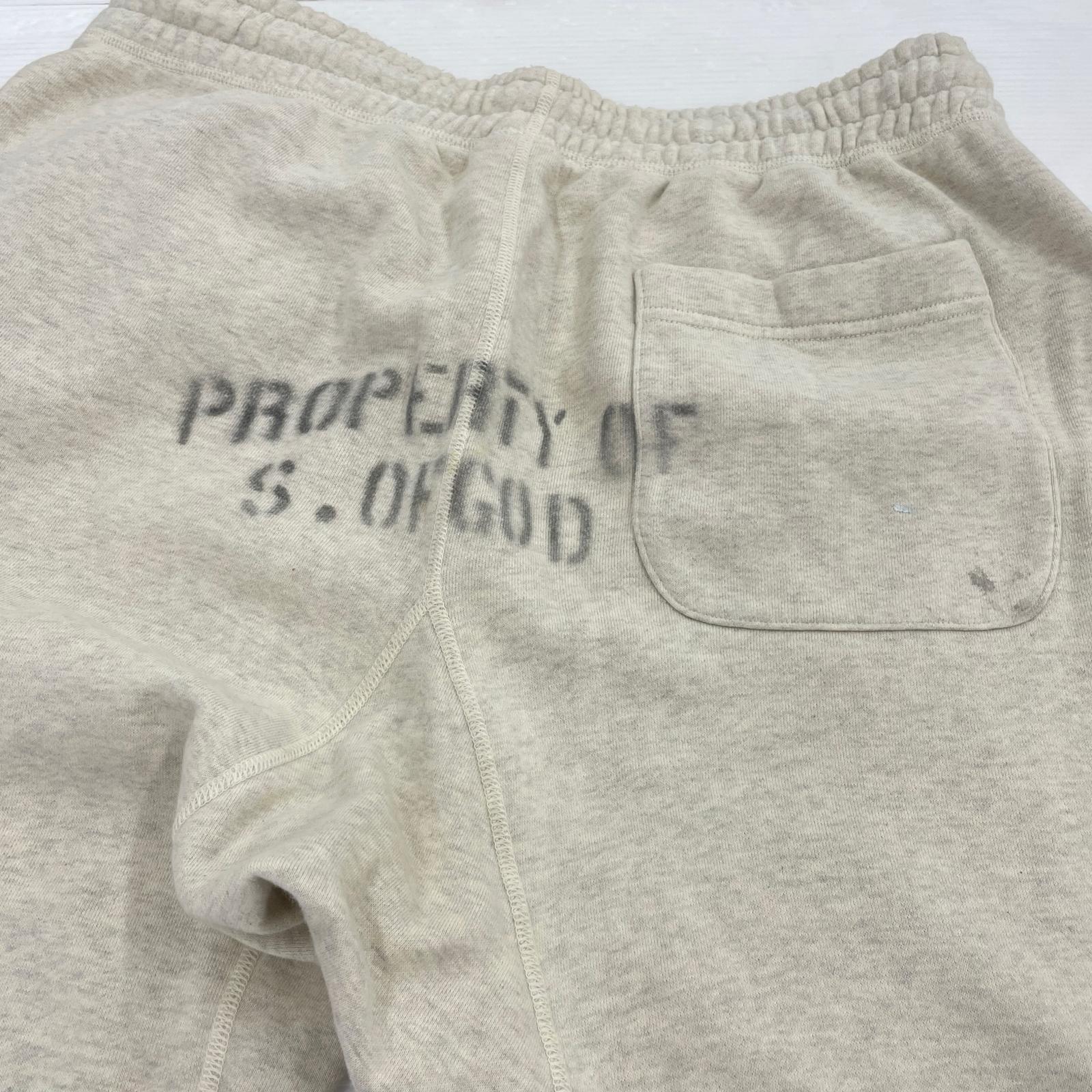 パンツ SAINT MICHAEL×DENIM TEARS DT_SWEAT PANTS MURAL GRY スウェットパンツ L アイボリー L