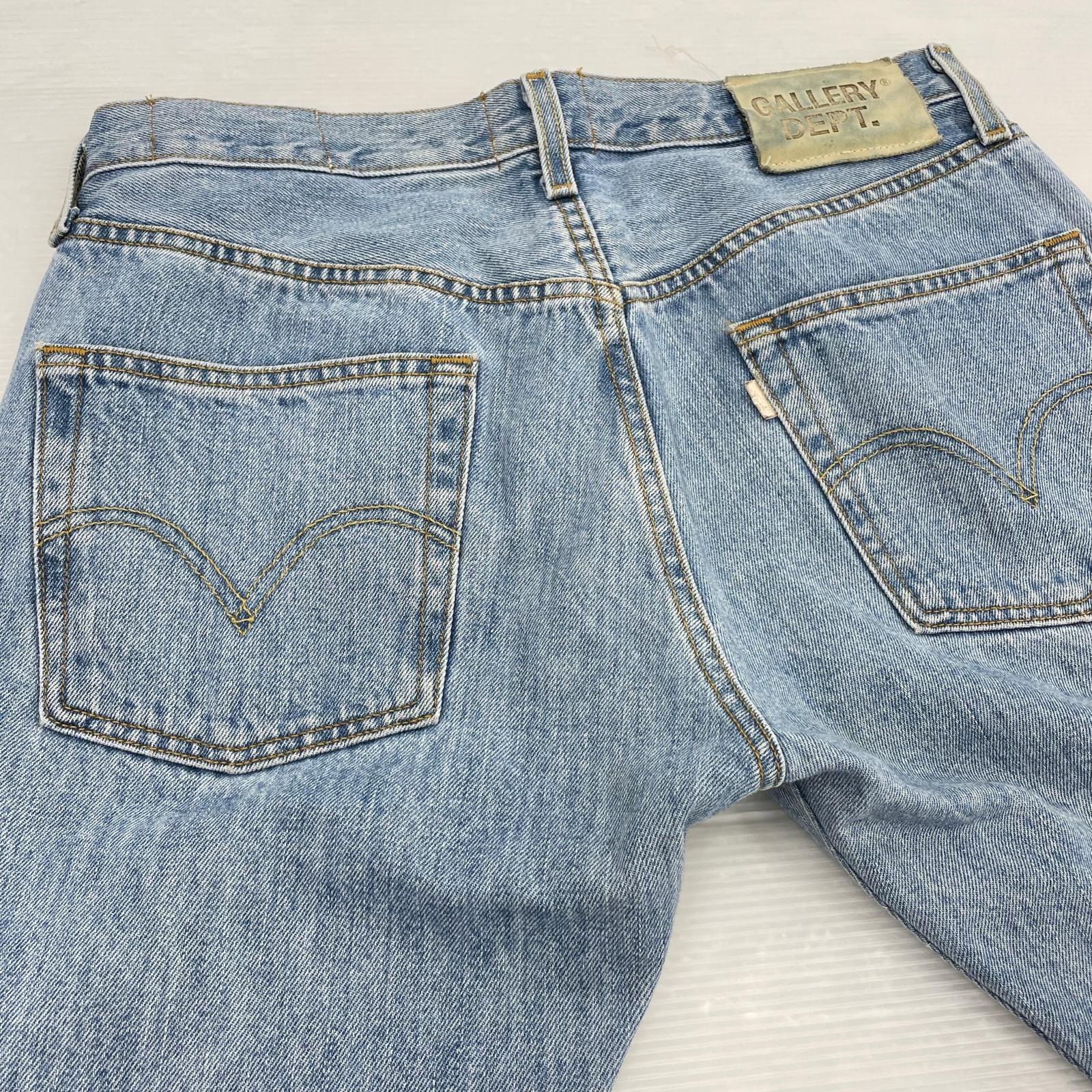デニムパンツ GALLERY DEPT 5001 裾カットオフ リメイクデニムパンツ 30