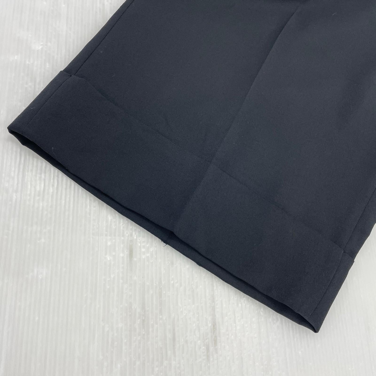 パンツ JUNYA WATANABE COMME des GARCONS 26SS ウールモヘア フレアバギー2タックスラックス S 黒 S ブラック