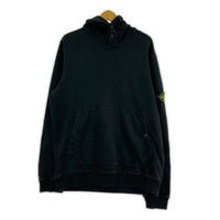 パーカー STONE ISLAND 腕章 ガーメントダイ プルオーバーパーカー XL 黒 LL ブラック