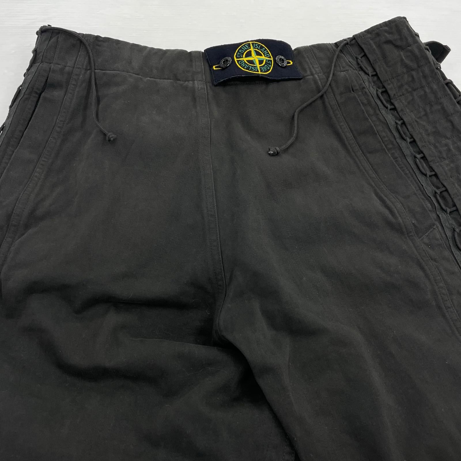 パンツ STONE ISLAND 03AW Paul Harvey期 Compact G-Force Pants 48 ブラック ブラック
