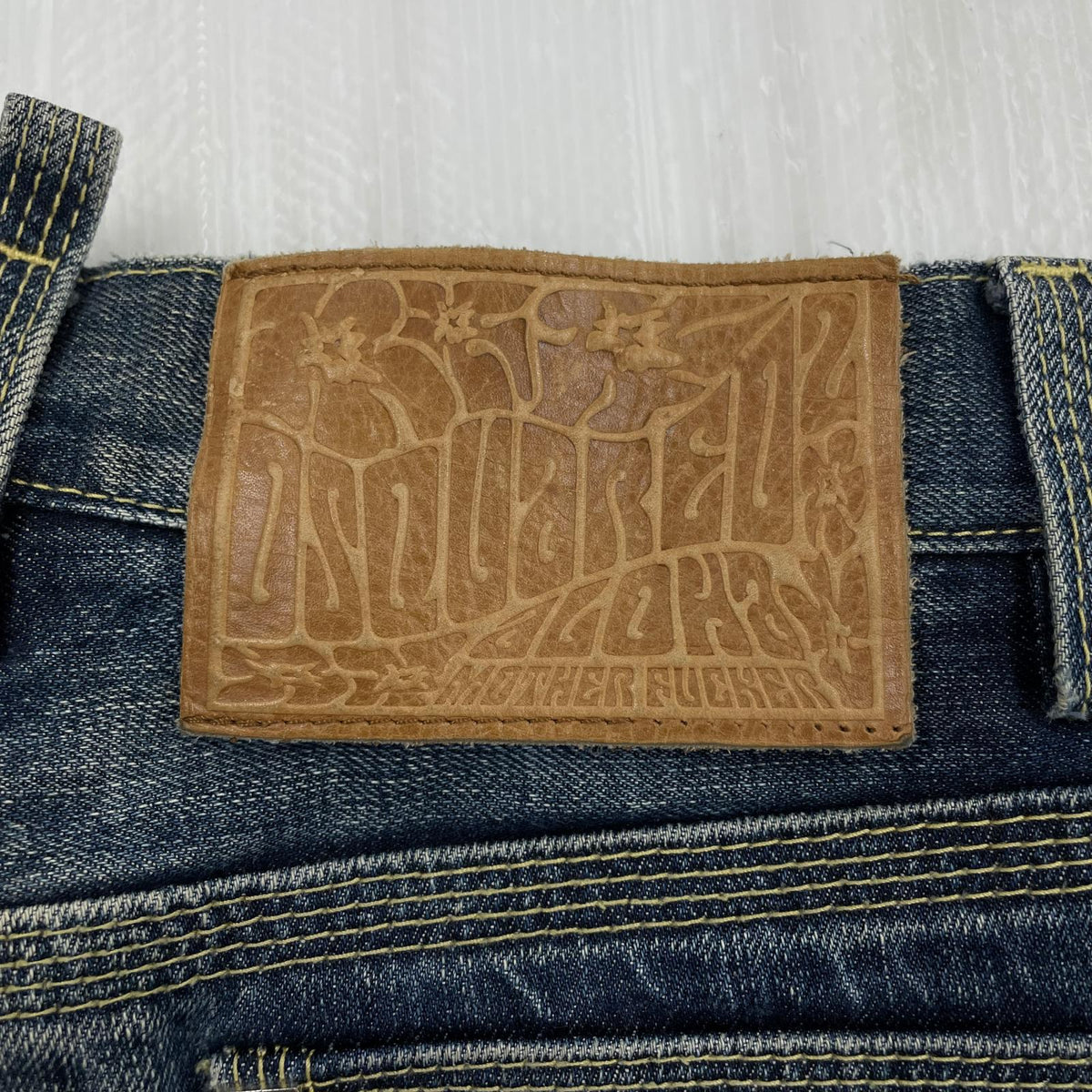 デニムパンツ ALOHA クロップドデニムパンツ (W32) 40 ブルー