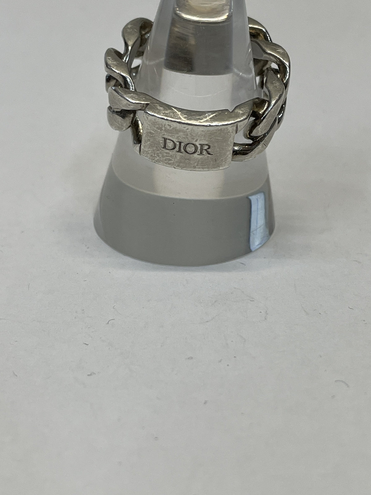 DIOR CD Icon チェーンリンクリング Sサイズ #18
