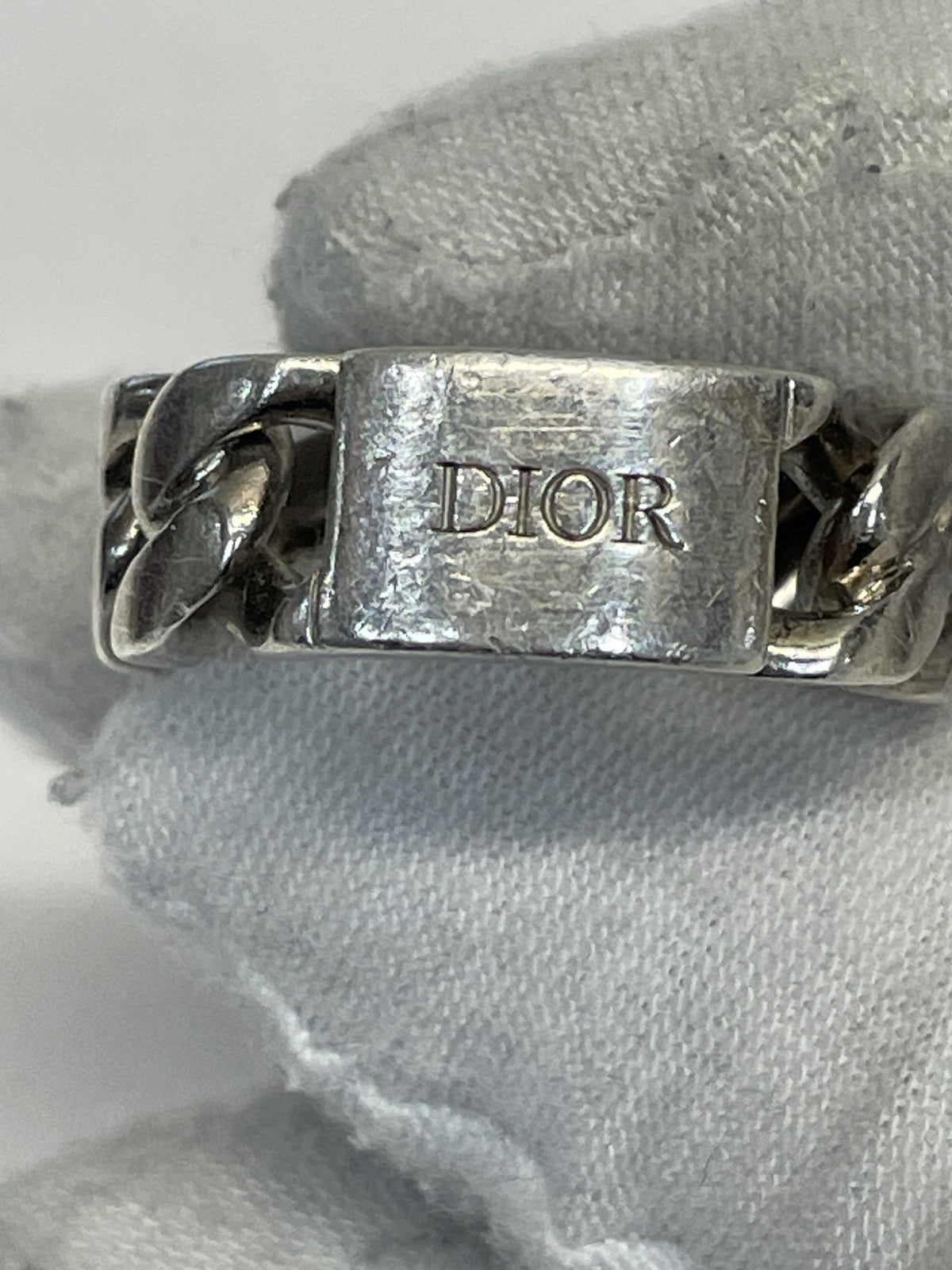 DIOR CD Icon チェーンリンクリング Sサイズ #18