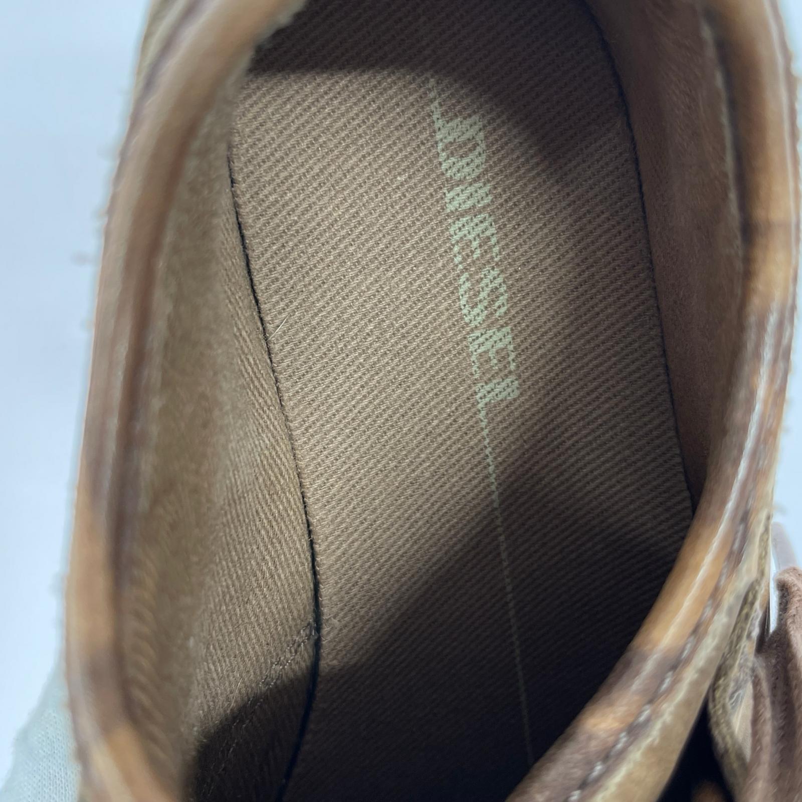 その他靴 DIESEL spuare toe leather snea 茶 25.5 25.5cm (US7 1/2 UK7 EU41) ブラウン