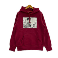 パーカー ×AKIRA 17AW Arm Hooded Sweatshirt 赤 (S) S レッド