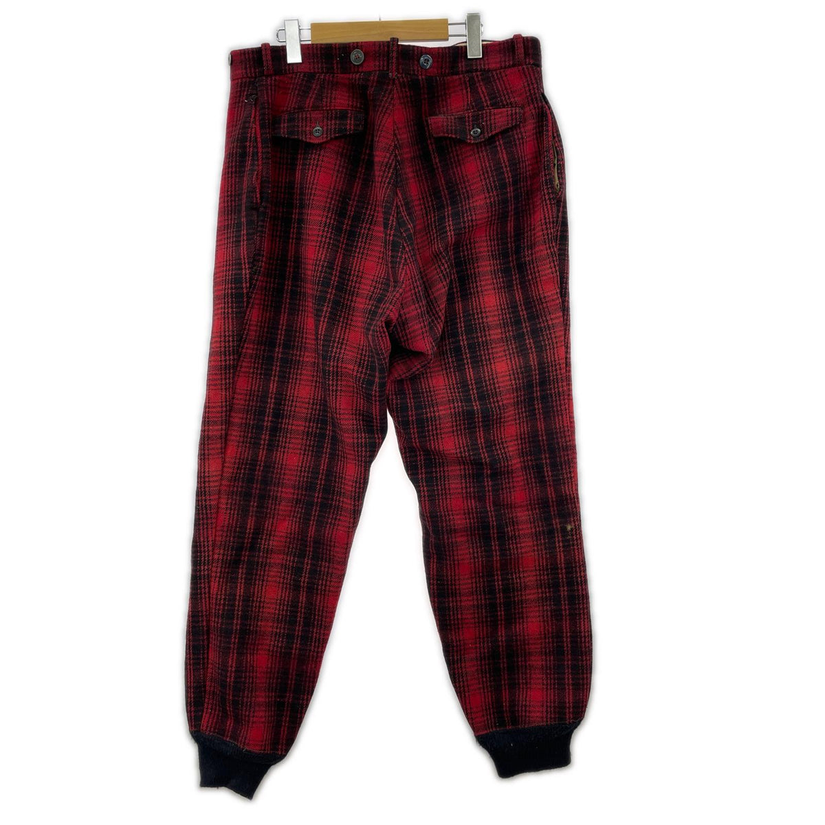 パンツ 50s ウールハンティングパンツ チェック柄 レッド